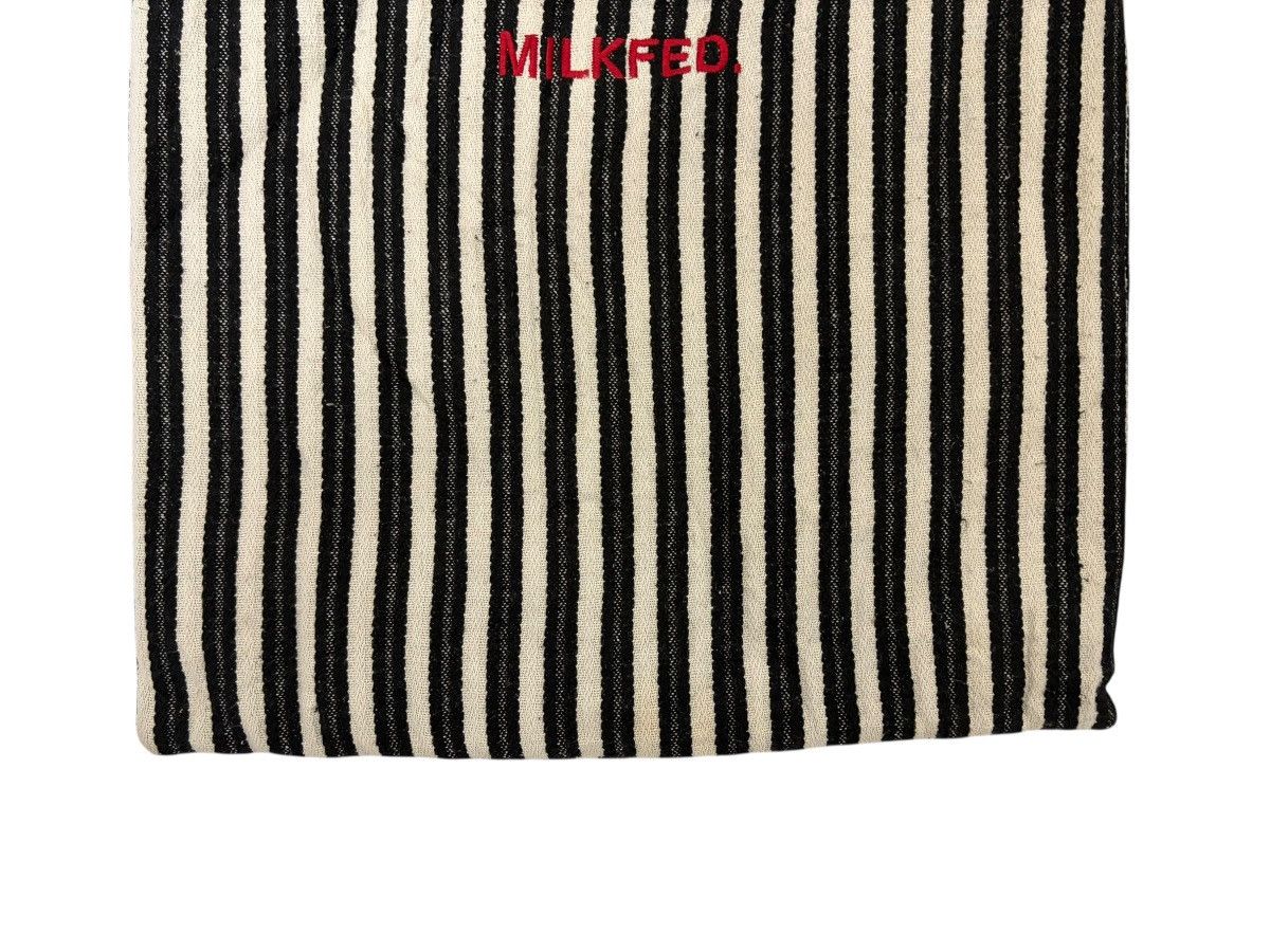 Japanese Brand MILKFED SOFIA COPPOLA VERTICAL STRIPED RED EMBROIDERED LOGO Size ONE SIZE - 4 Thumbnail