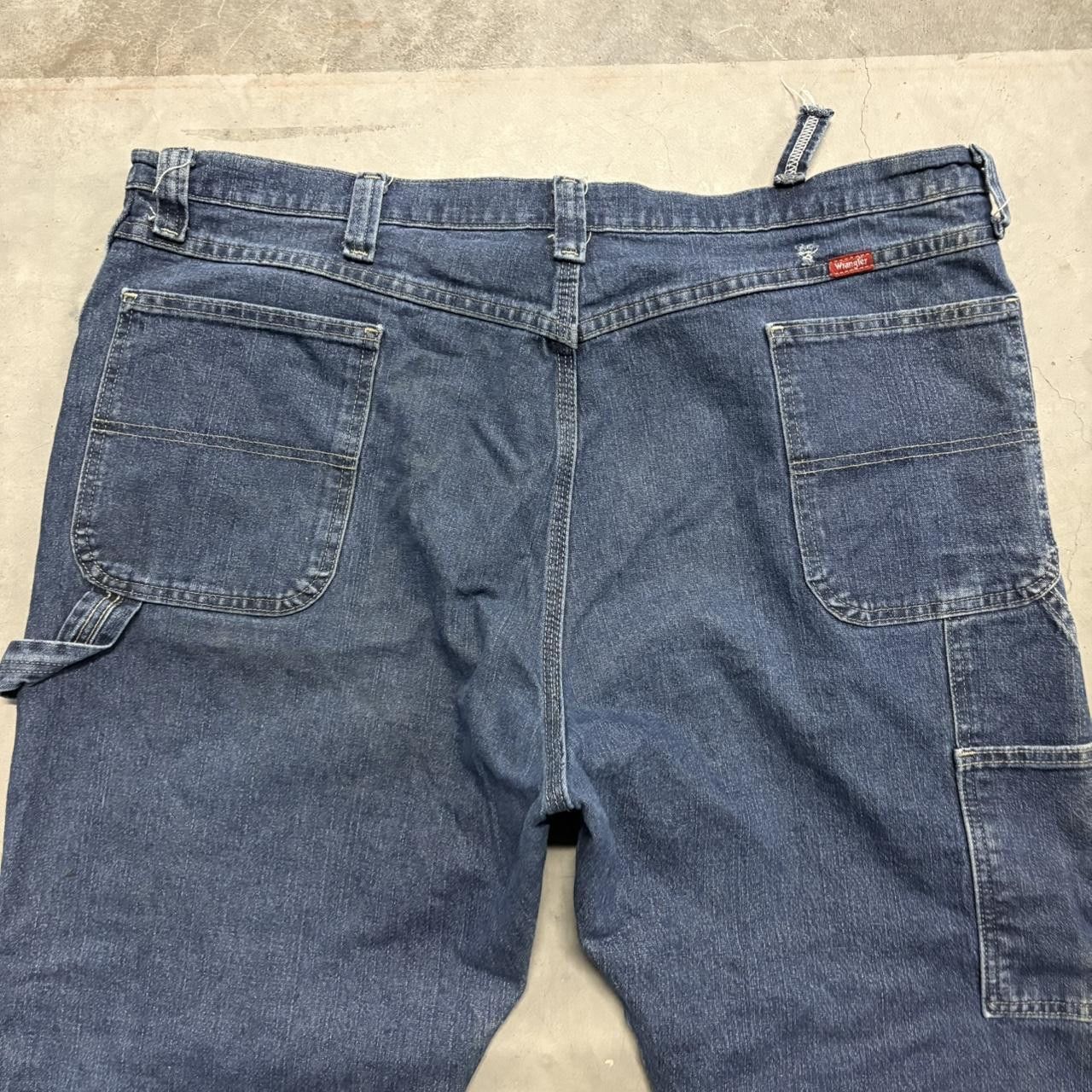 Vintage Crazy Vintage Y2K/2000s Baggy Carpenter Dark Blue Wash Denim Jeans! Size US 44 / EU 60 - 6 Thumbnail