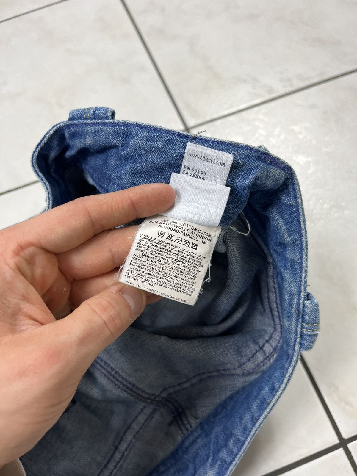 Diesel × Vintage Vintage Diesel moorix y2k distressed denim jeans baggy pants Size US 32 / EU 48 - 23 Thumbnail