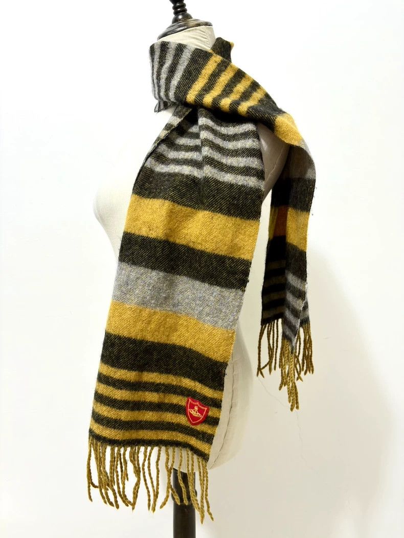 Vivienne Westwood Vivienne Westwood Yellow striped Saturn scarf Size ONE SIZE - 2 Thumbnail