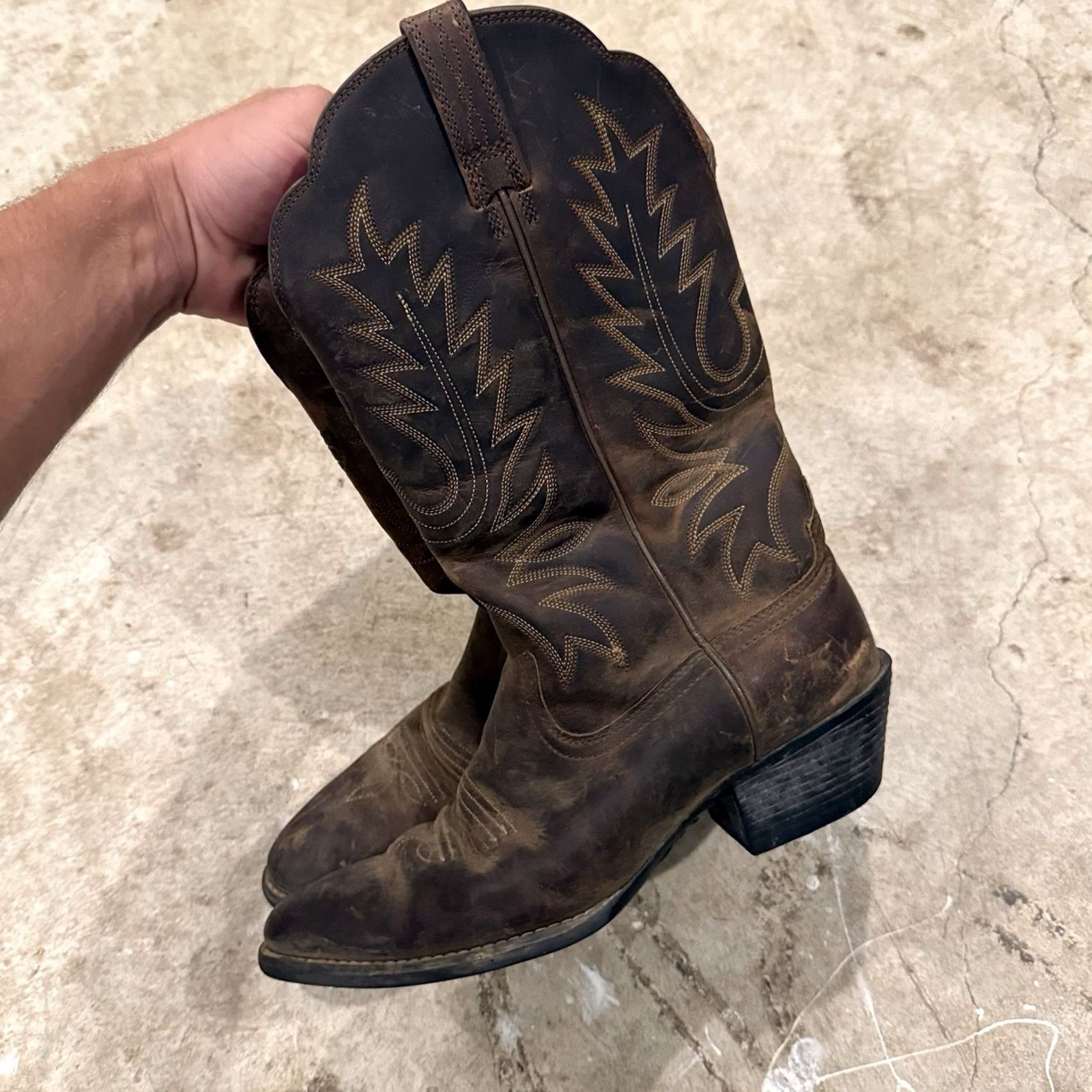 Ariat Ariat Heritage 10001021 Brown Leather Western Cowgirl Boots Womens 6.5B Size US 4 / IT 34 - 5 Thumbnail