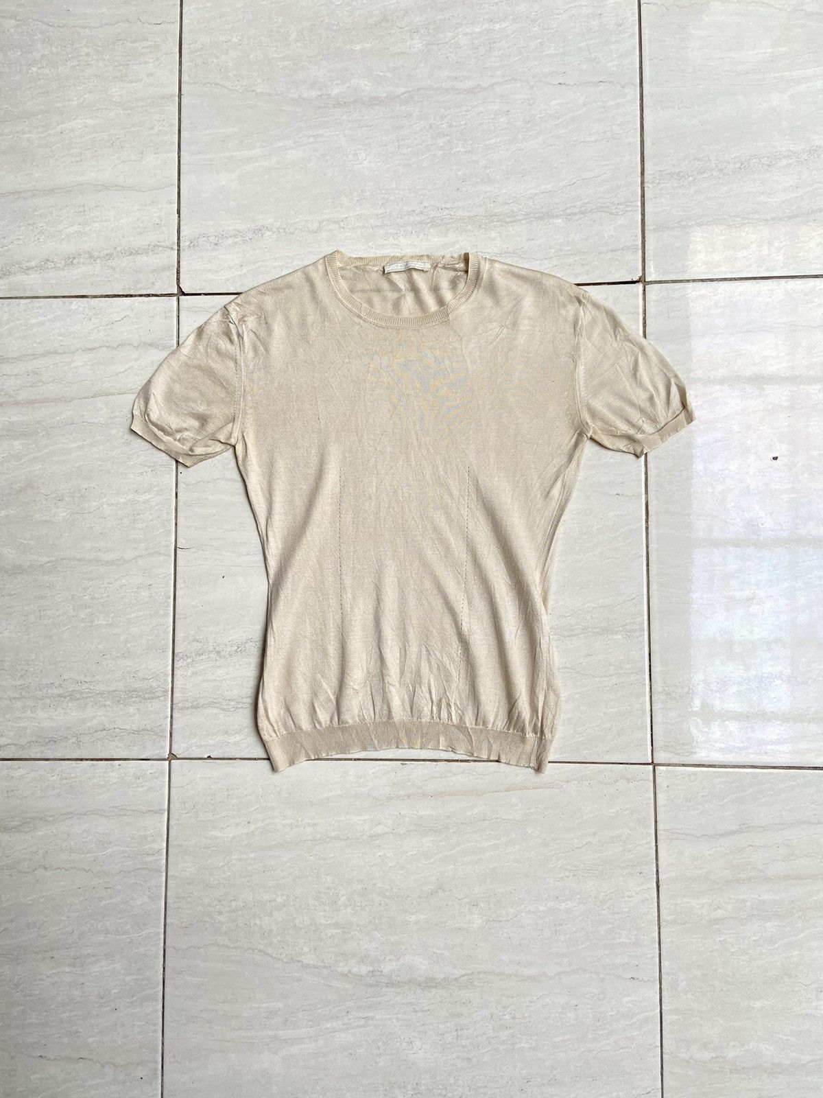 Prada PRADA Milano Cream T-shirt Size XS / US 0-2 / IT 36-38 - 1 Thumbnail