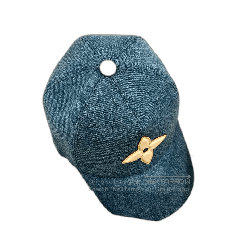 Other LV Denim Baseball Cap with Flower Logo. Size ONE SIZE - 1 Thumbnail