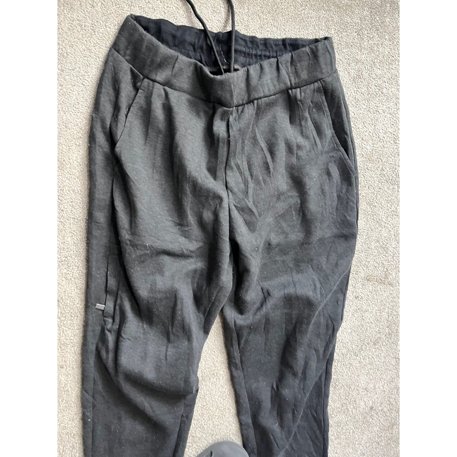 Perry Ellis Perry Ellis America Men's Jogger Pants Gray Stone Large Regular Fit Elastic Drawstring Waist Inseam 30 Cotton/Polyester Sweatpants Activewear Casual Size US 33 - 2 Thumbnail
