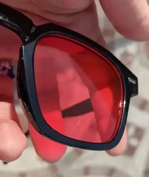 Electric Visual Red Lense Black Frame Sunglasses Size ONE SIZE - 3 Thumbnail