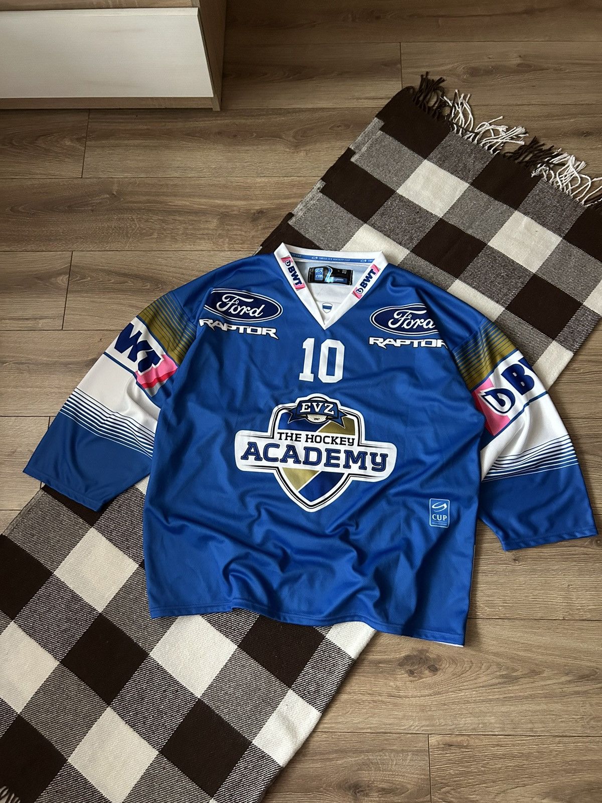 NFL Vintage Raptors Ford Zurich hockey jersey mens Size US XL / EU 56 / 4 - 1 Thumbnail