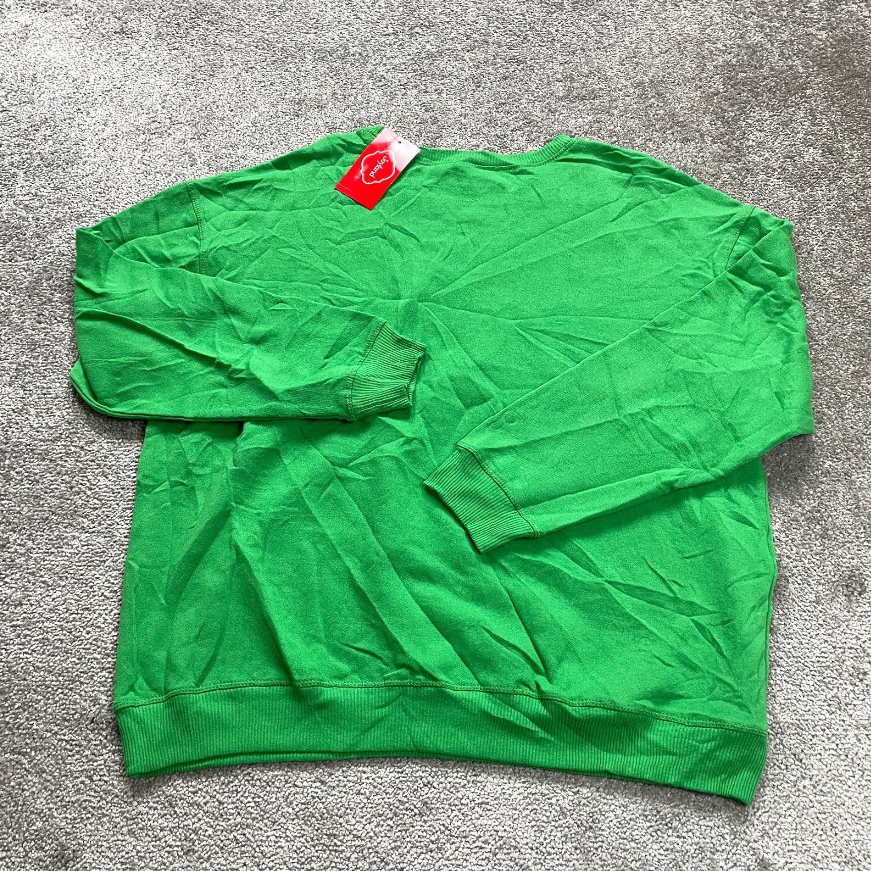 Vintage Joyland Sweatshirt Women XL Green Christmas Holiday Elf Graphic NWT Pullover Crew Neck All Seasons Casual Logo Regular Size XL / US 12-14 / IT 48-50 - 2 Thumbnail