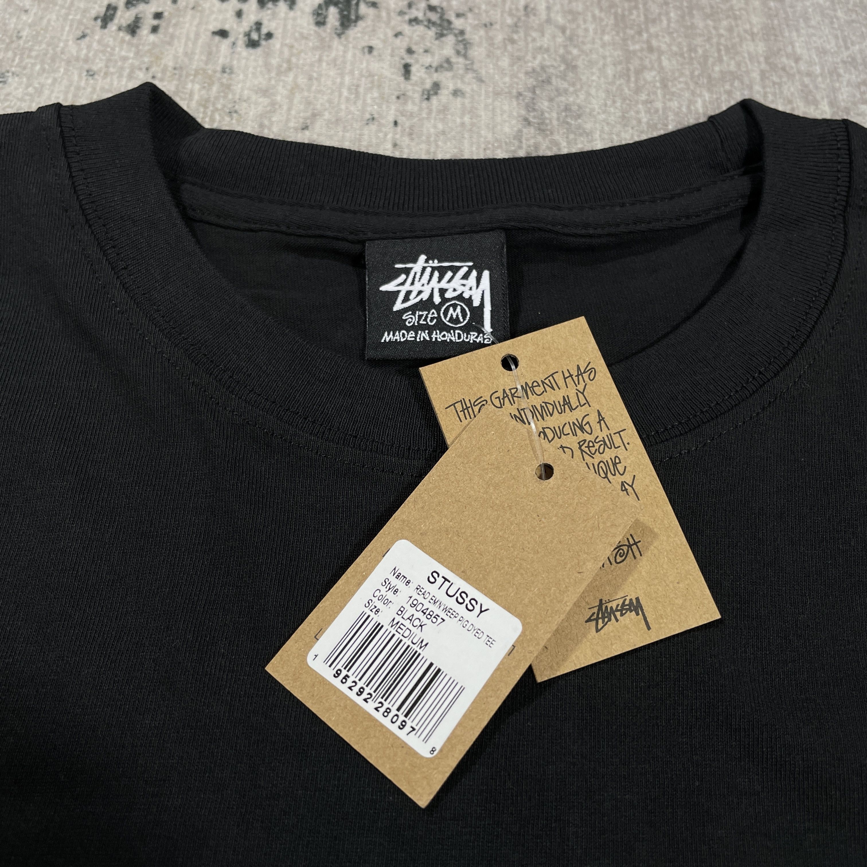 Stussy Stussy Logo Tee Card Black Size US M / EU 48-50 / 2 - 5 Thumbnail
