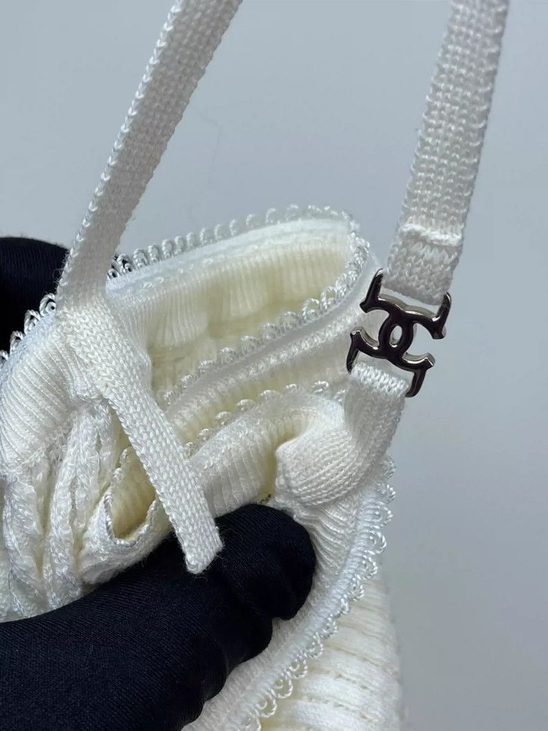 Chanel Chanel 24A lace waist-tight knitted suspender vest 2504-Nex Size XS / US 0-2 / IT 36-38 - 4 Thumbnail