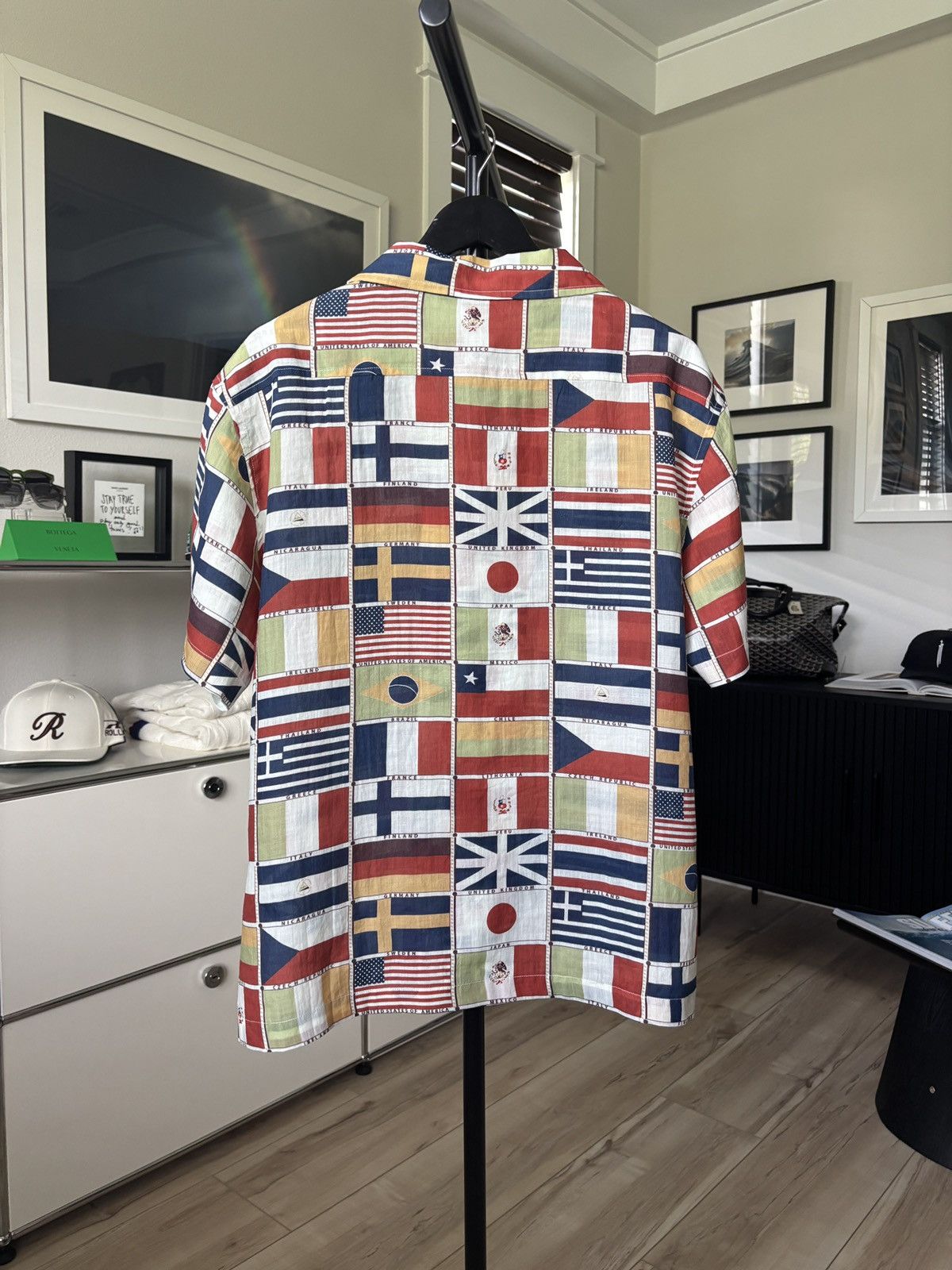 Bode BODE | LINEN FLAG BUTTON UP SHIRT Size US XL / EU 56 / 4 - 3 Thumbnail