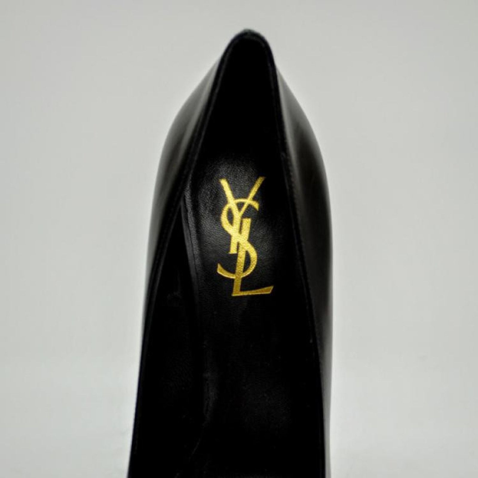 Saint Laurent Paris SAINT LAURENT LEATHER TRIBTOO 105 PLATFORM PUMPS BLACK 42 Size US 12 / IT 42 - 8 Thumbnail
