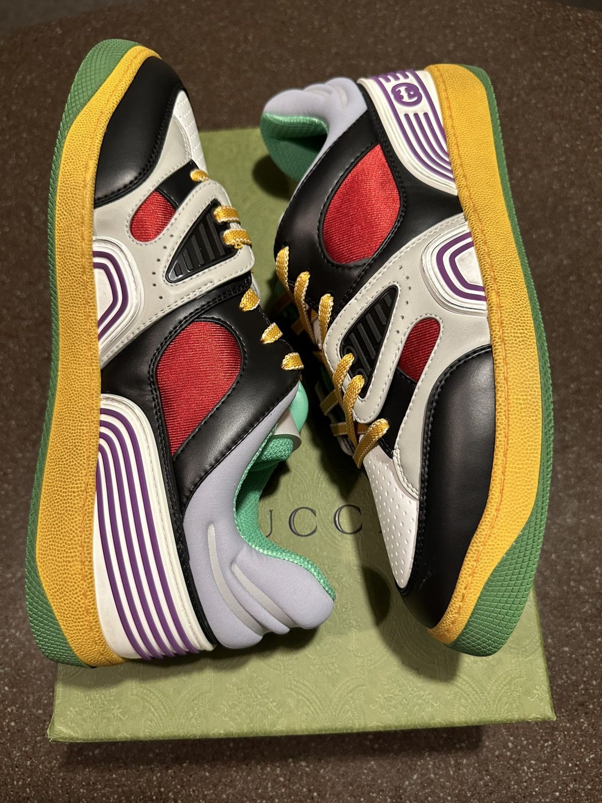 Gucci Gucci Basket Low Black Demetra Size US 10 / EU 43 - 6 Thumbnail