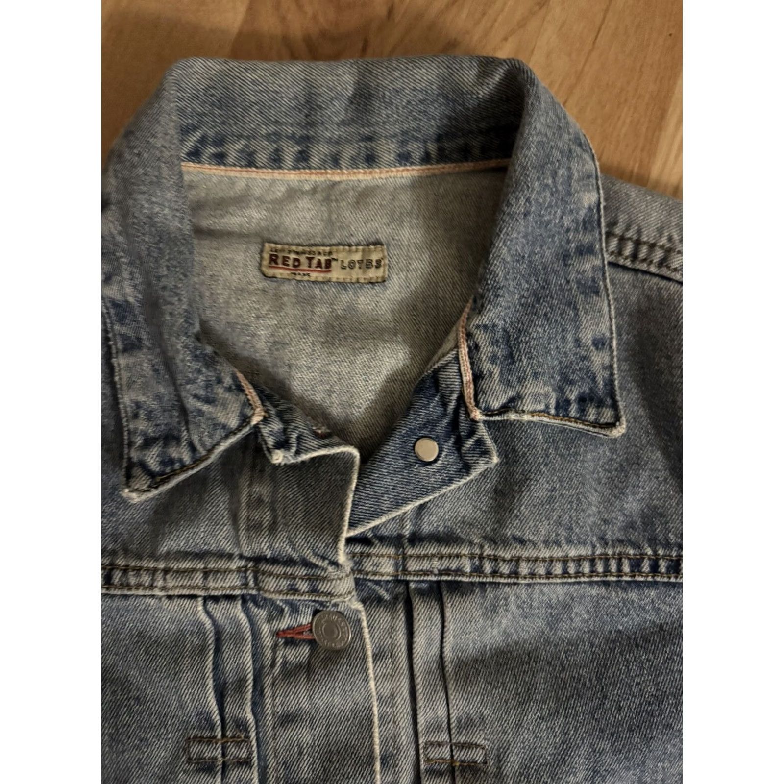 Levi's VINTAGE Levi’s Lot 53 Denim Women’s Jean Jacket Cropped Size LG Blue Size 36" / US 14 / IT 50 - 2 Thumbnail