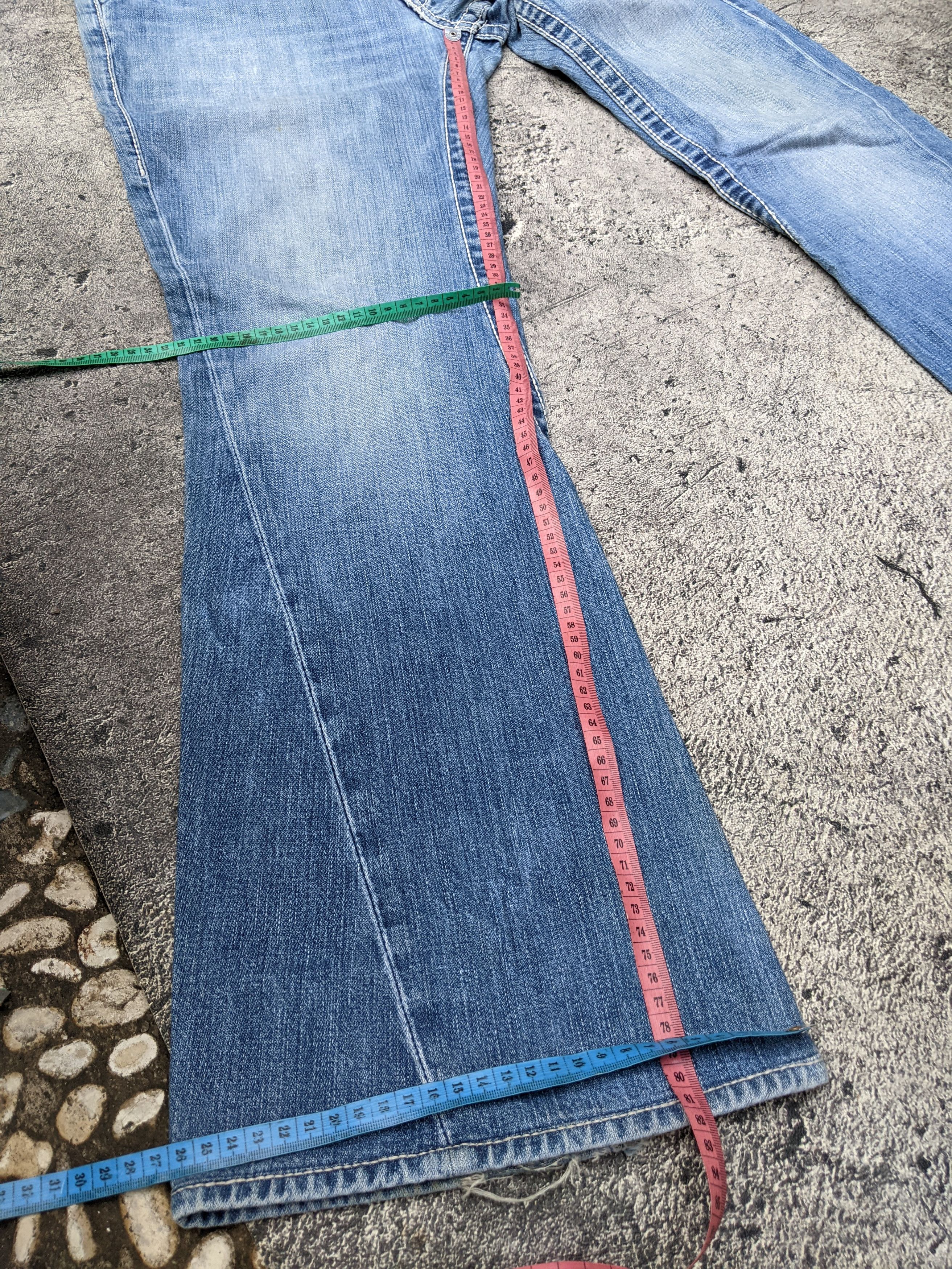 True Religion Vintage Joey Big T Flare Jeans Size US 32 / EU 48 - 12 Thumbnail