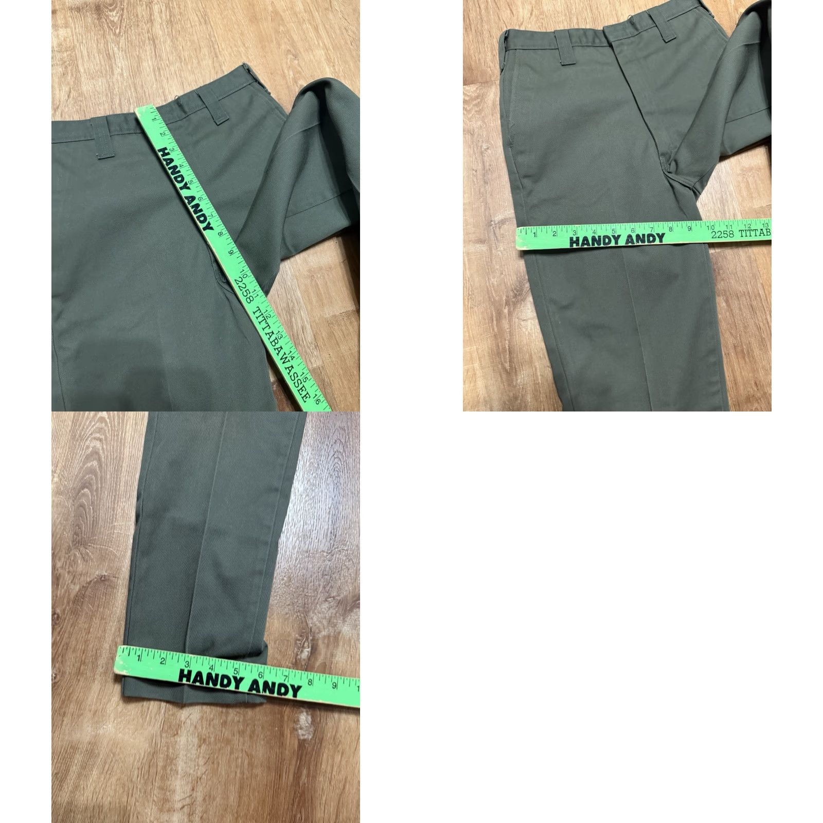 Olive VINTAGE Dress Pants Olive Green 25x28 Talon Zipper 1960s 1970s Cotton Unbranded Adults Mens Womens? Size US 26 / EU 42 - 8 Thumbnail