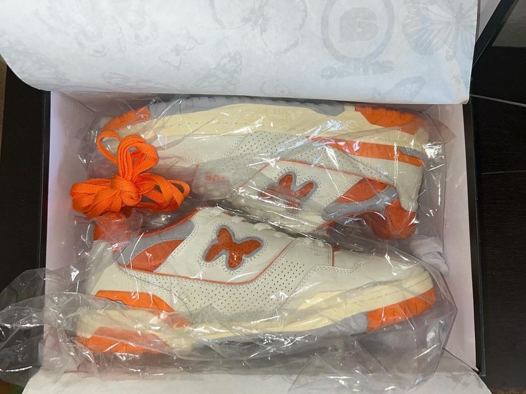 AMAC Studios AMAC Customs Butterfly 405 Low (NB 550) - Cream/Orange Size US 12 / EU 45 - 2 Thumbnail