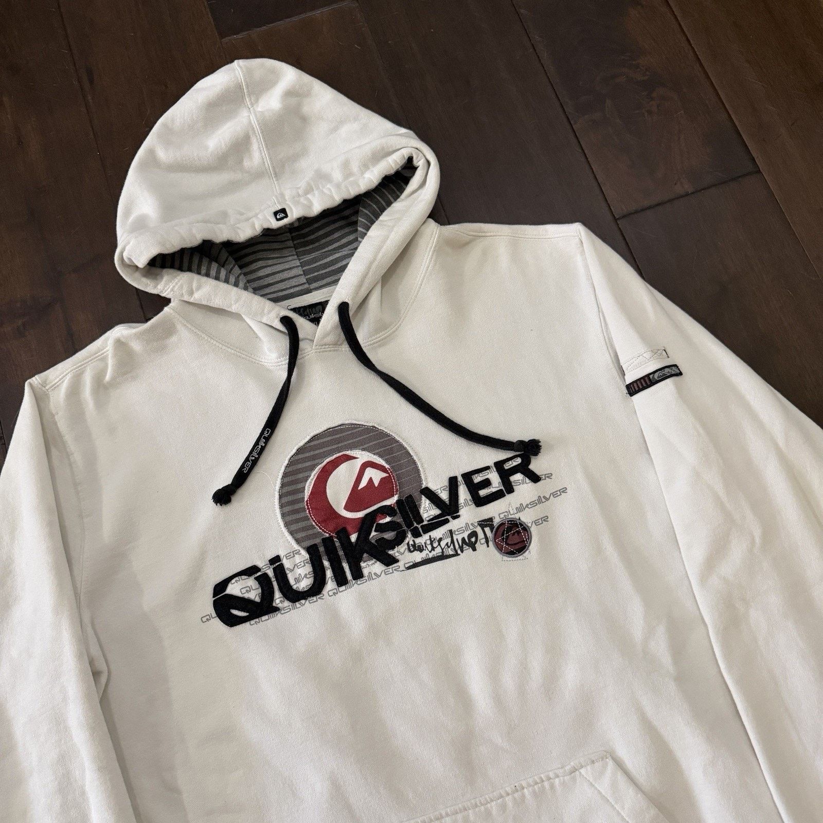 Quiksilver Vintage Quicksilver Hoodie 90’s Pullover Sweatshirt Size US XL / EU 56 / 4 - 1 Thumbnail