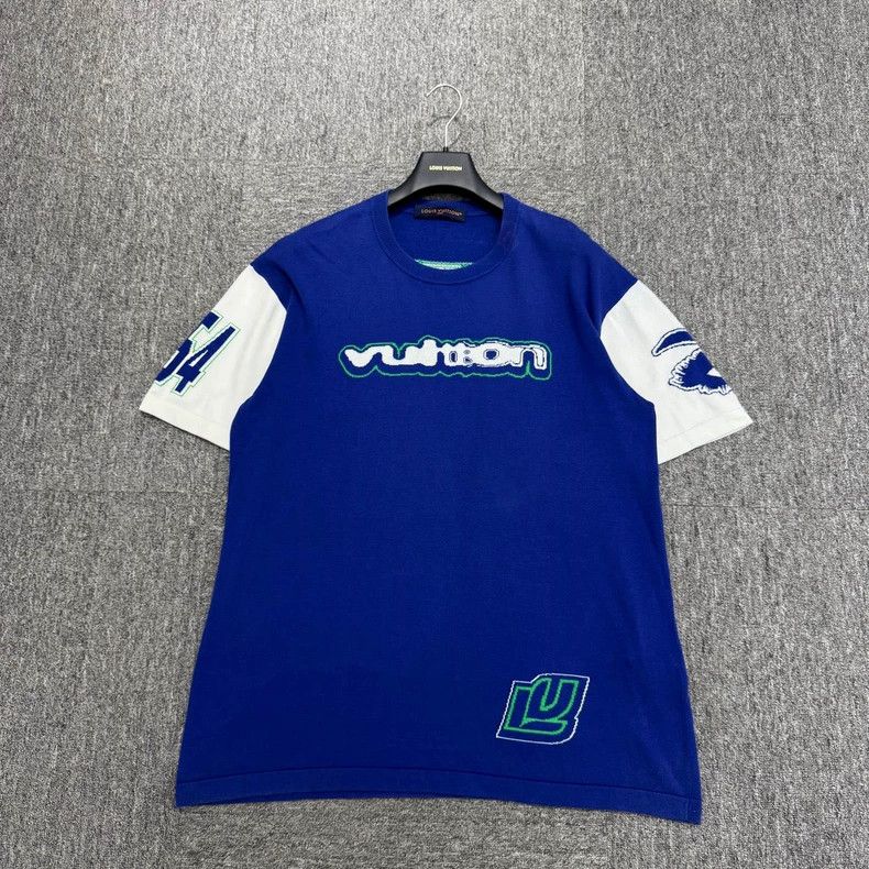Louis Vuitton Louis Vuitton LV Slogan Intarsia Knit Tee Size US XL / EU 56 / 4 - 1 Thumbnail