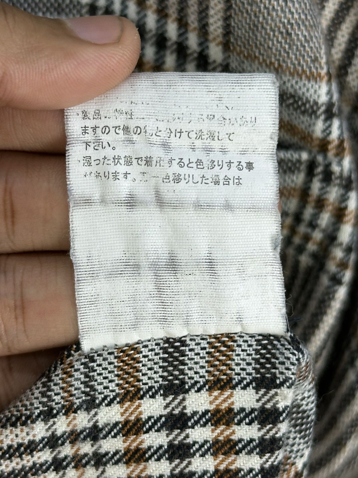 Japanese Brand Pierucci Italy Houndstooth Check Flannel Shirt Size US L / EU 52-54 / 3 - 14 Thumbnail