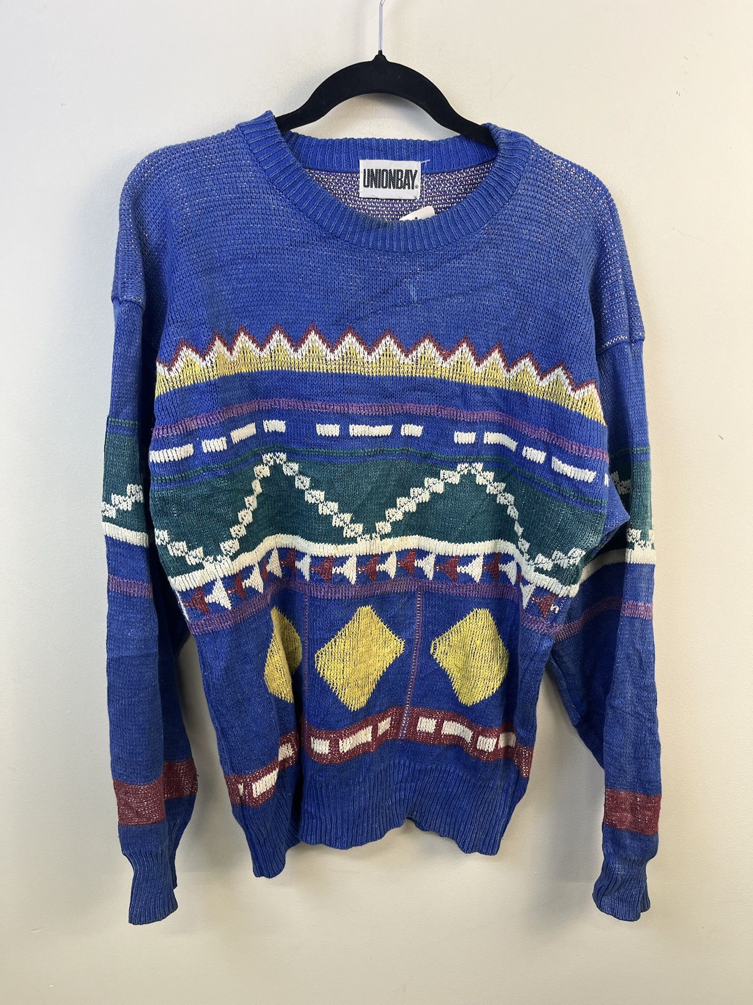 Other Vintage Knit Sweater 1990s Thick Knit Union Bay Train Station Knit Sweater Size M Size US L / EU 52-54 / 3 - 1 Thumbnail