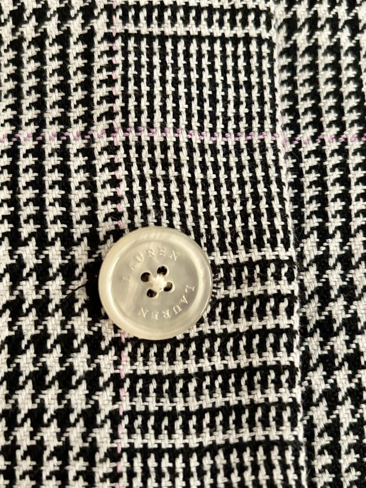 Ralph Lauren Vintage Ralph Lauren Women’s Houndstooth Suit Jacket Size 8 Size M / US 6-8 / IT 42-44 - 3 Thumbnail
