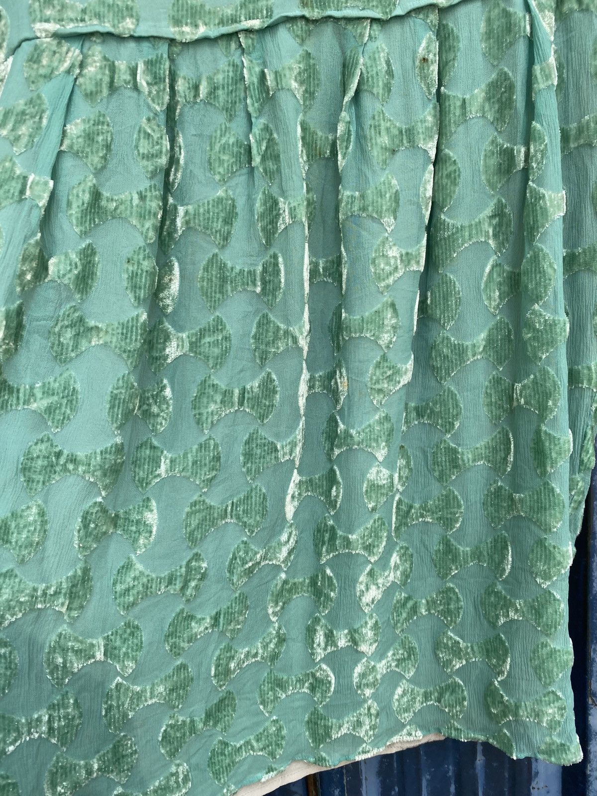 Miu Miu Miu Miu Subtle Bow Pattern Mint Green V Neck Shirt Size S / US 4 / IT 40 - 3 Thumbnail