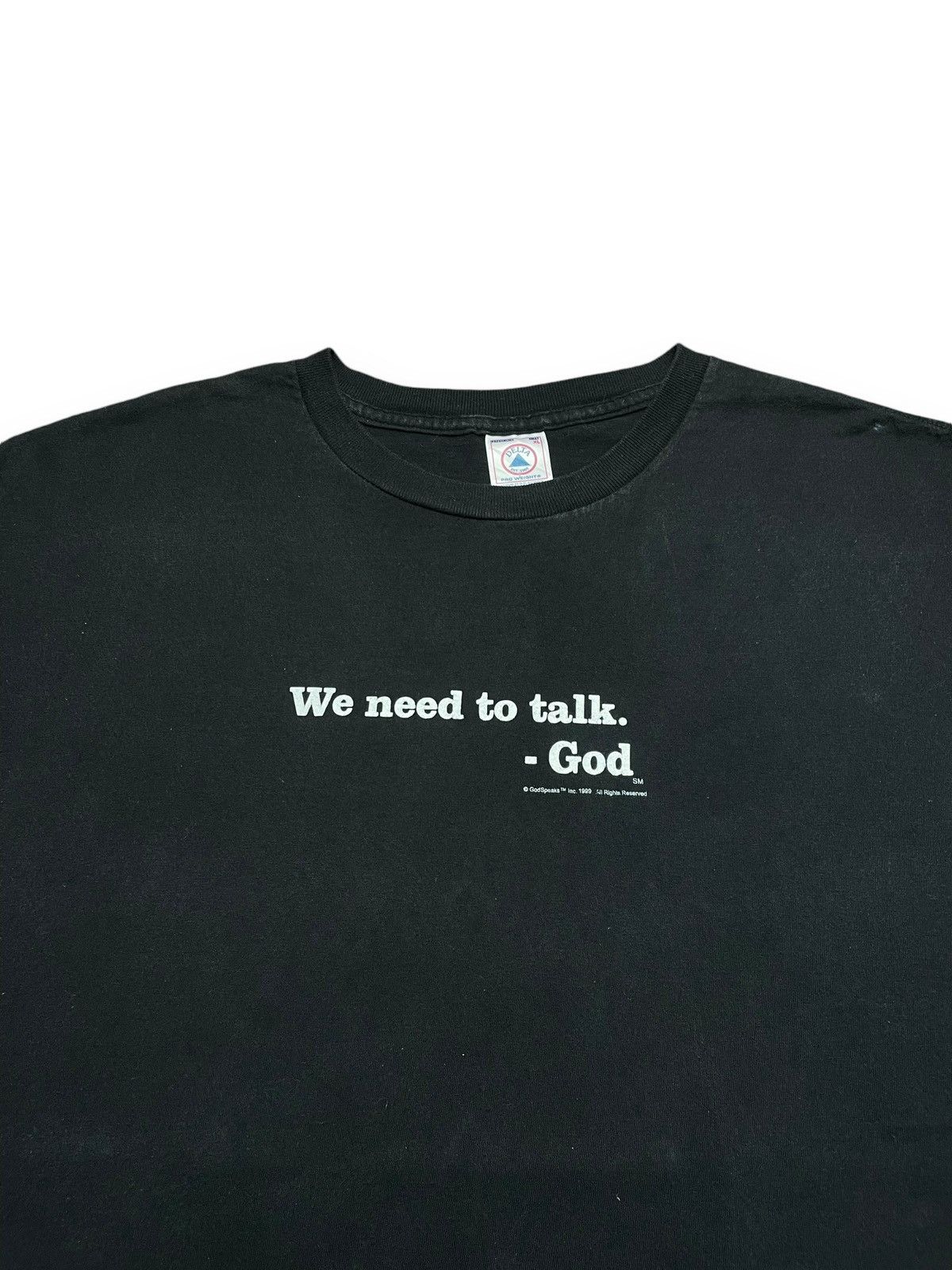 Vintage “We Need Talk” God Shirt