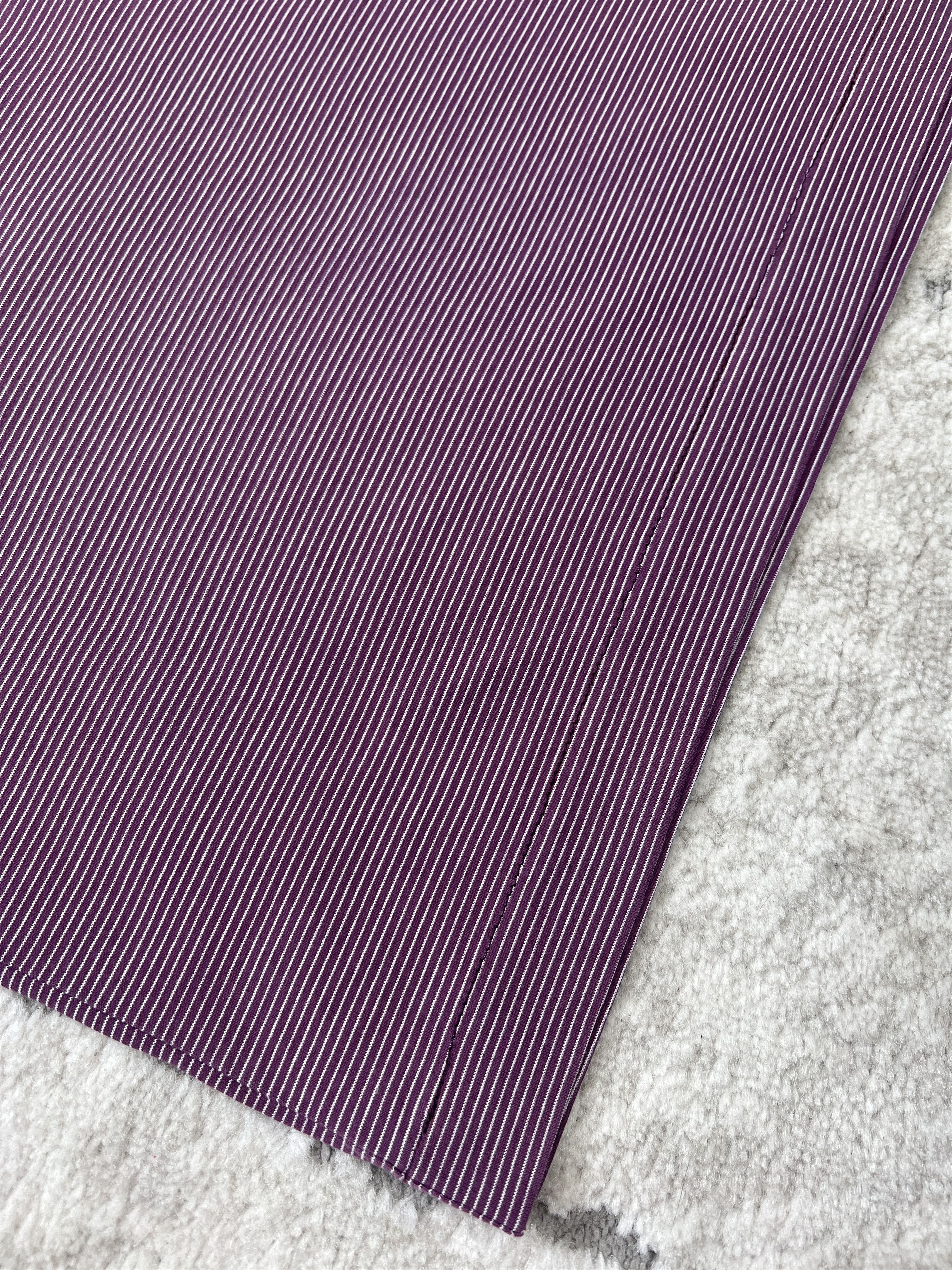 Hugo Boss Hugo Boss Purple Micro-Striped Polo Shirt – Size L Size US L / EU 52-54 / 3 - 5 Thumbnail