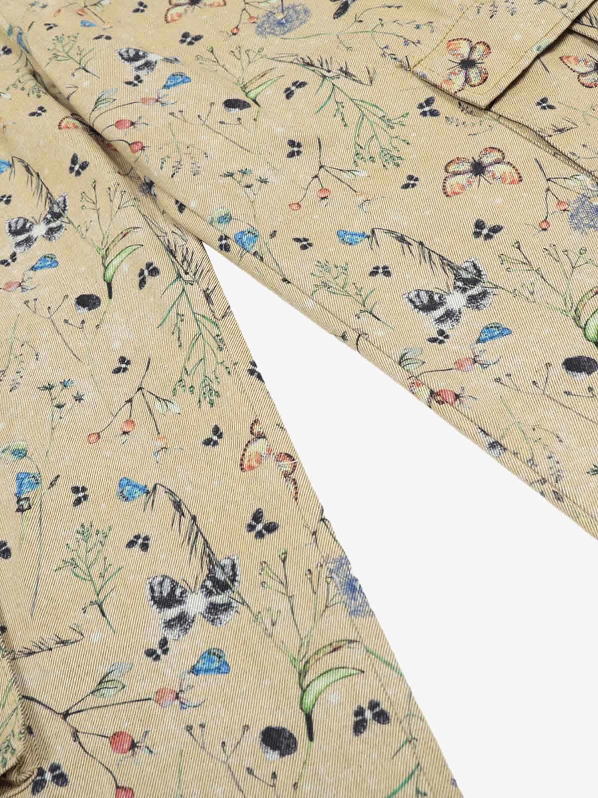 Japanese Brand Retro Jacquard Straight-Leg Personalized Work Pants Size ONE SIZE - 8 Thumbnail