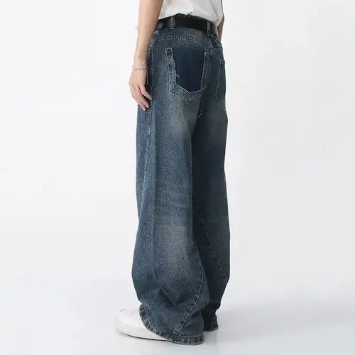 VIBE Y2K Vintage Wide Leg Jeans Japanese brand style Size US 34 / EU 50 - 4 Thumbnail