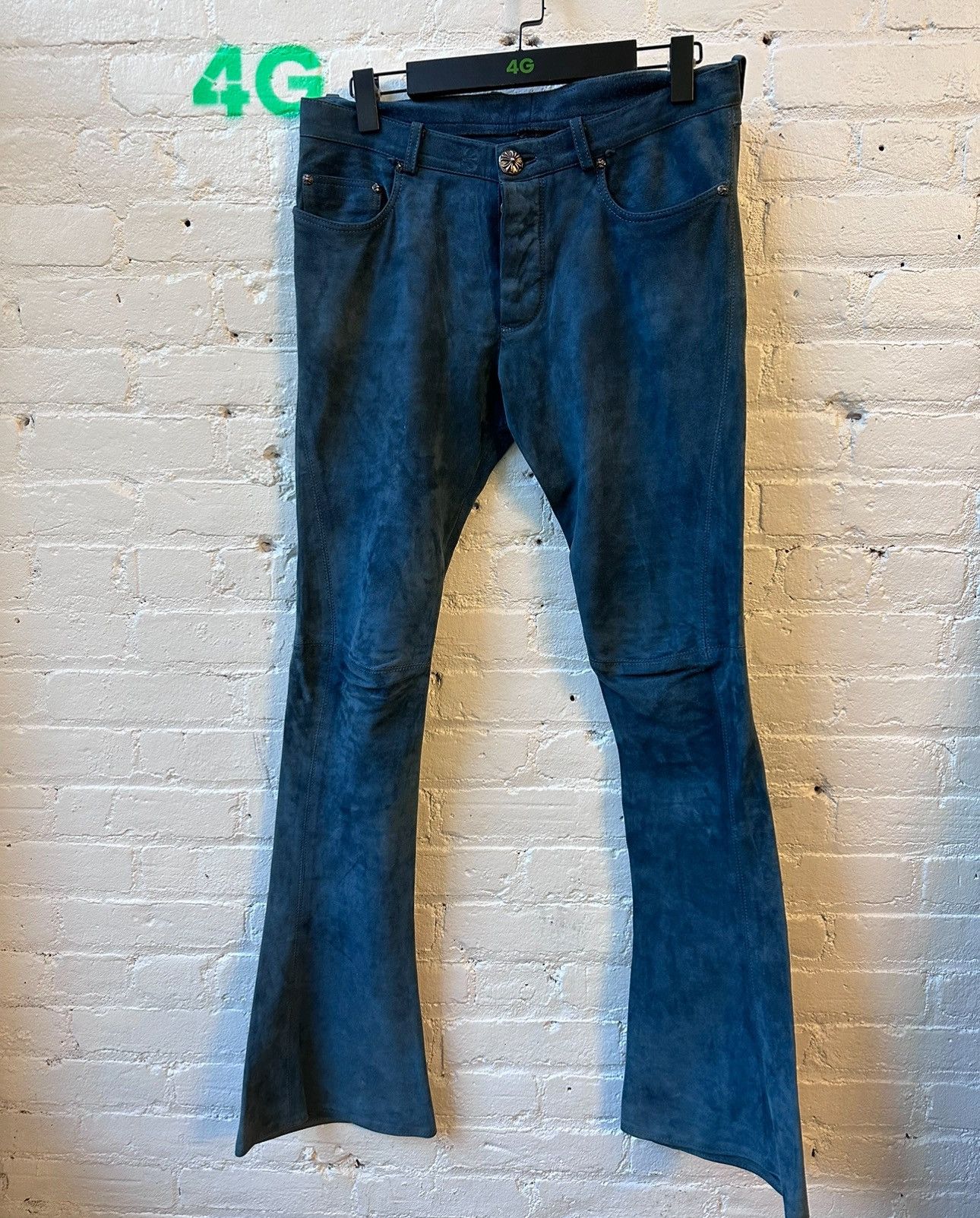 Chrome Hearts Chrome Hearts LENNY KRAVITZ Personal SUEDE LEATHER JEANS Size US 30 / EU 46 - 7 Thumbnail