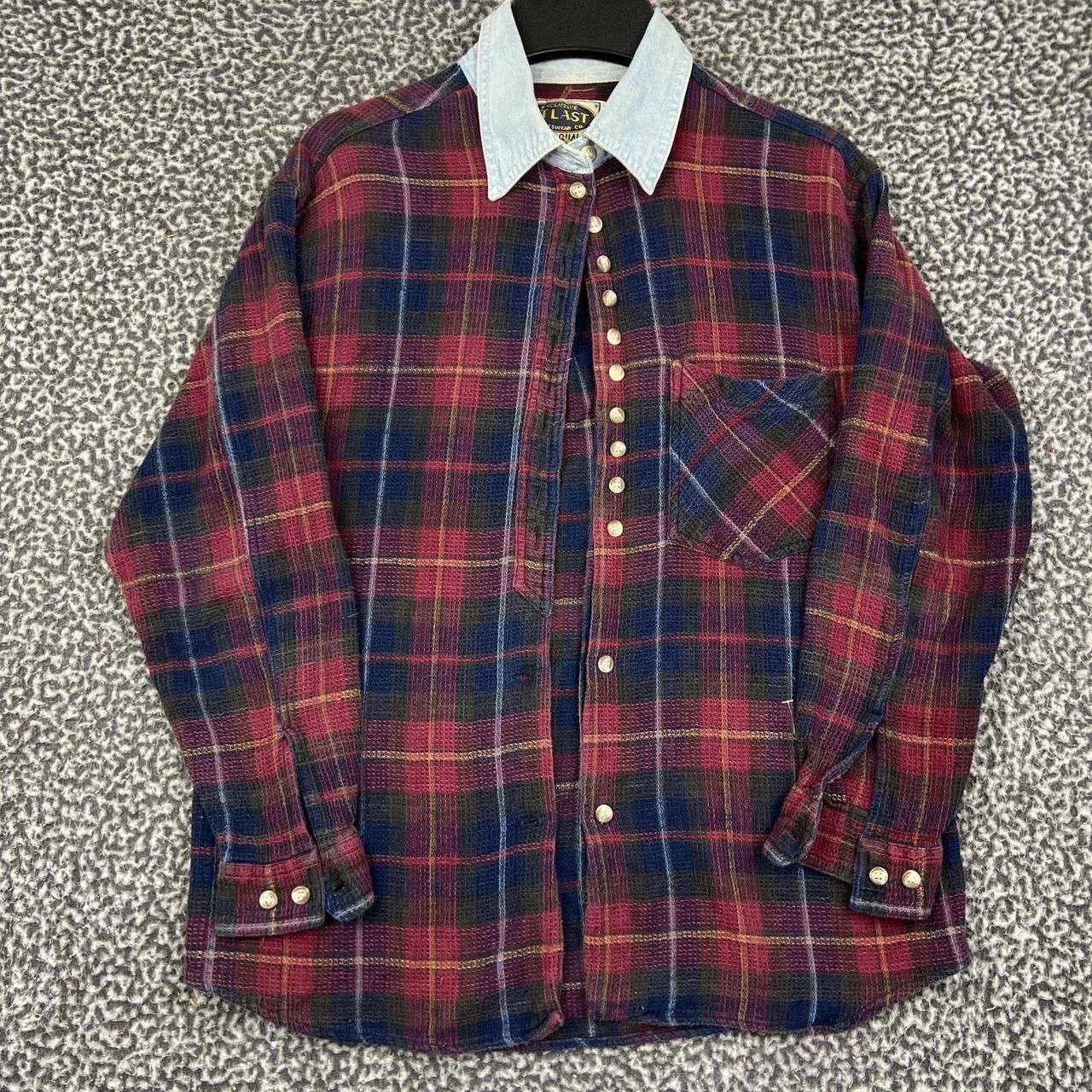 Other Vintage At Last Sportswear Co Plaid Flannel Denim Collar M Size US M / EU 48-50 / 2 - 1 Thumbnail