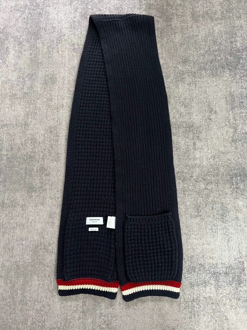 Thom Browne Pocket knit scarf