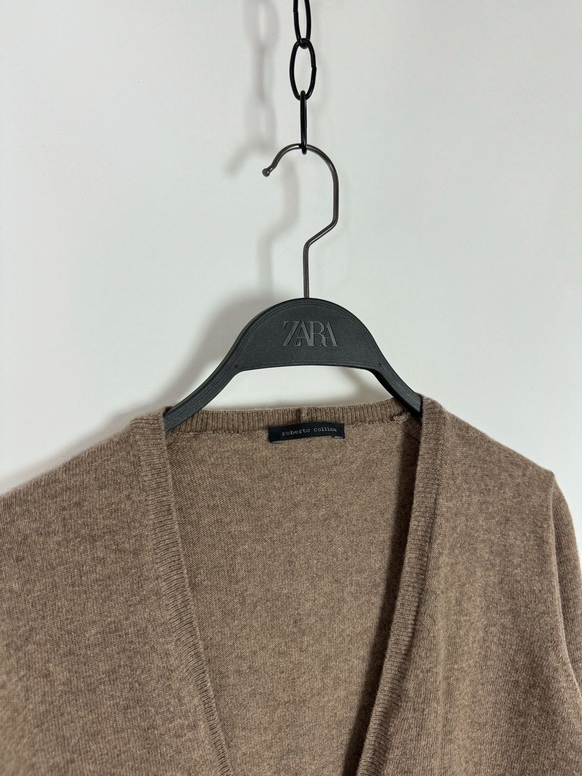 Roberto Collina Roberto Collina Brown Wool Cardigan Sweater Size M / US 6-8 / IT 42-44 - 5 Thumbnail