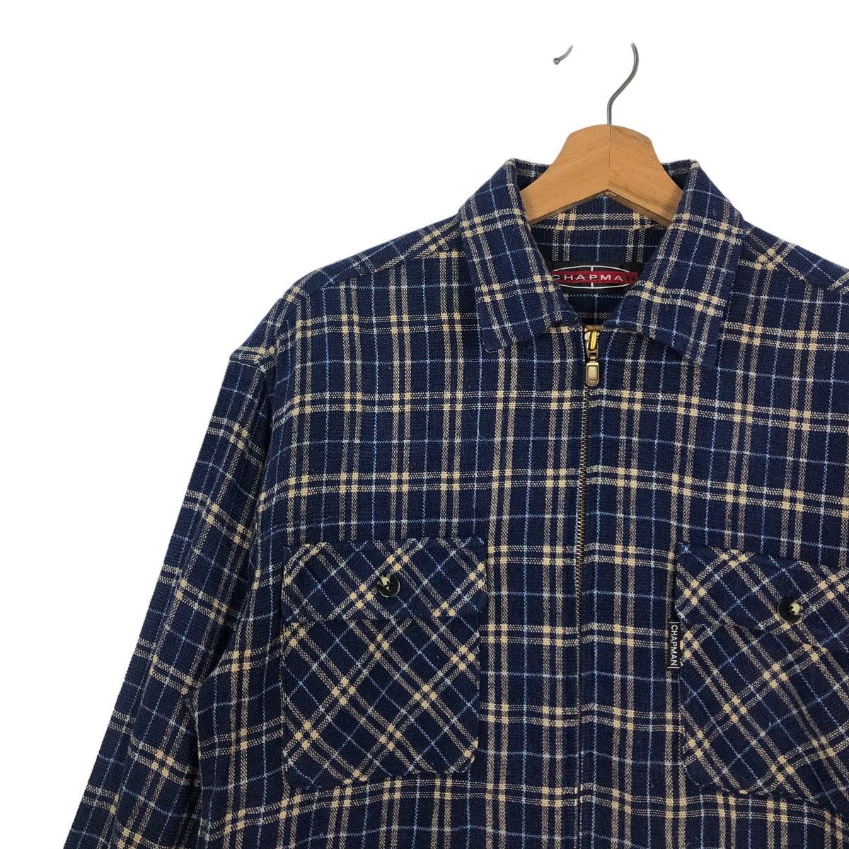 Japanese Brand 🔥90’s Vintage Flannel Jacket Checked Tartan Chapman Japan Size US M / EU 48-50 / 2 - 6 Thumbnail