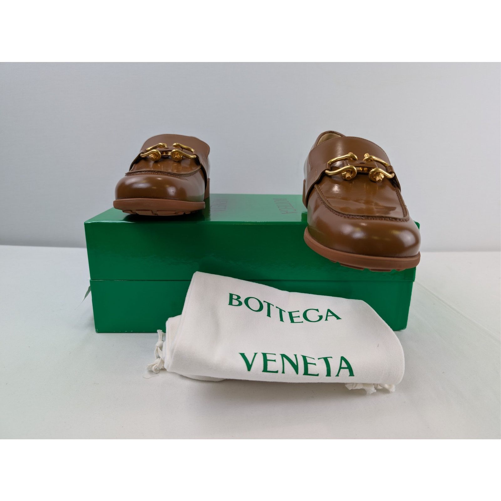 Bottega Veneta o1rshd1 Soft Vinyl Monsieur Loafer Shoe Boots in Cognac Size US 11 / EU 44 - 18 Thumbnail