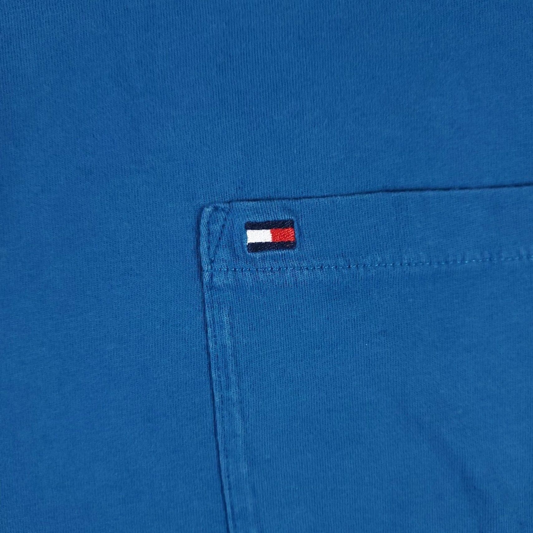 Tommy Hilfiger Tommy Hilfiger T-Shirt Mens Large Blue Casual Short Sleeve Crew Neck Regular Fit Size US L / EU 52-54 / 3 - 2 Thumbnail