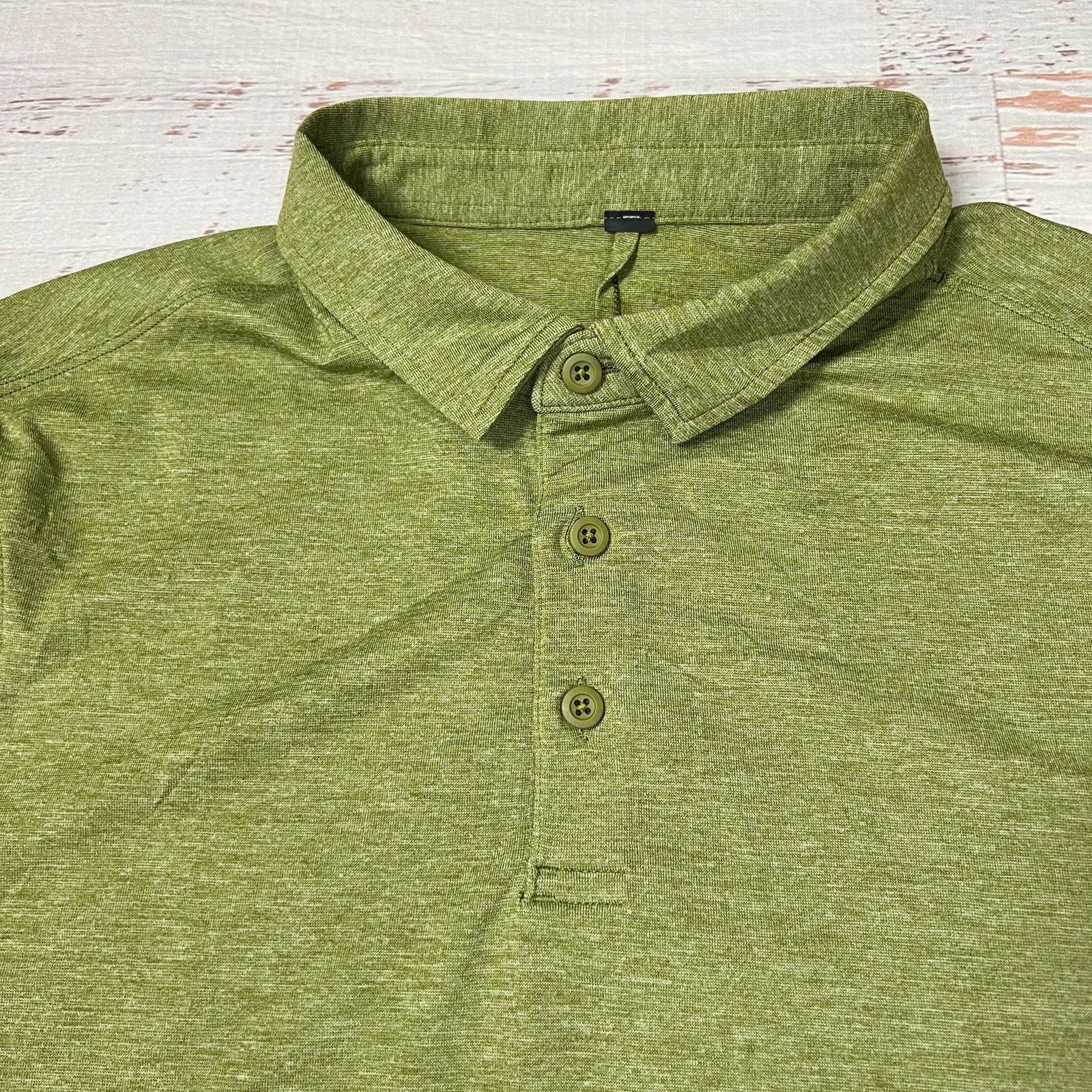 Lululemon Lululemon Evolution Slim Fit Golf Polo Green Stretch Size M Size US M / EU 48-50 / 2 - 4 Thumbnail