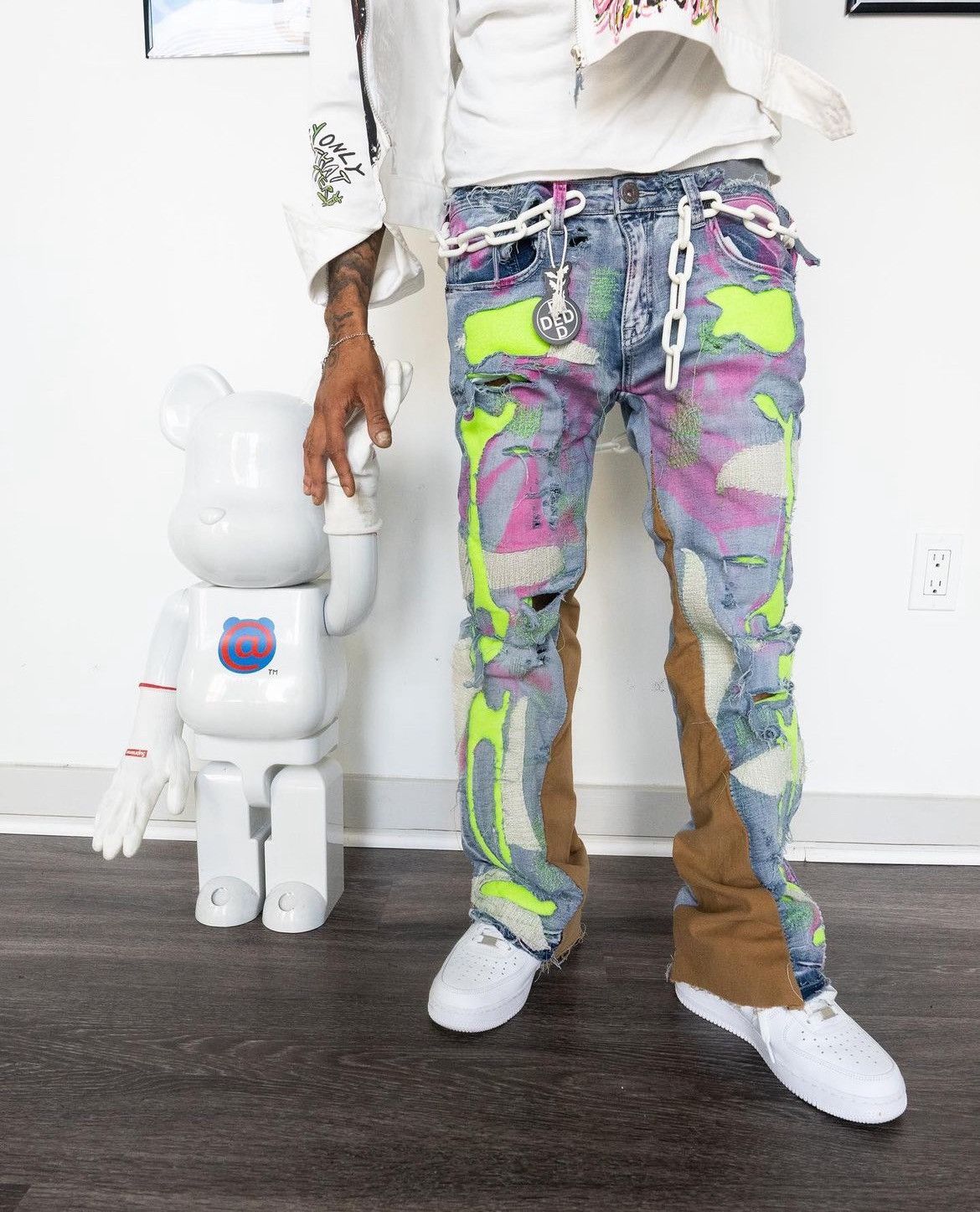Designer × Vintage Ded Wrldwide Cosmo & Wanda 3D Bones Size US 30 / EU 46 - 1 Thumbnail