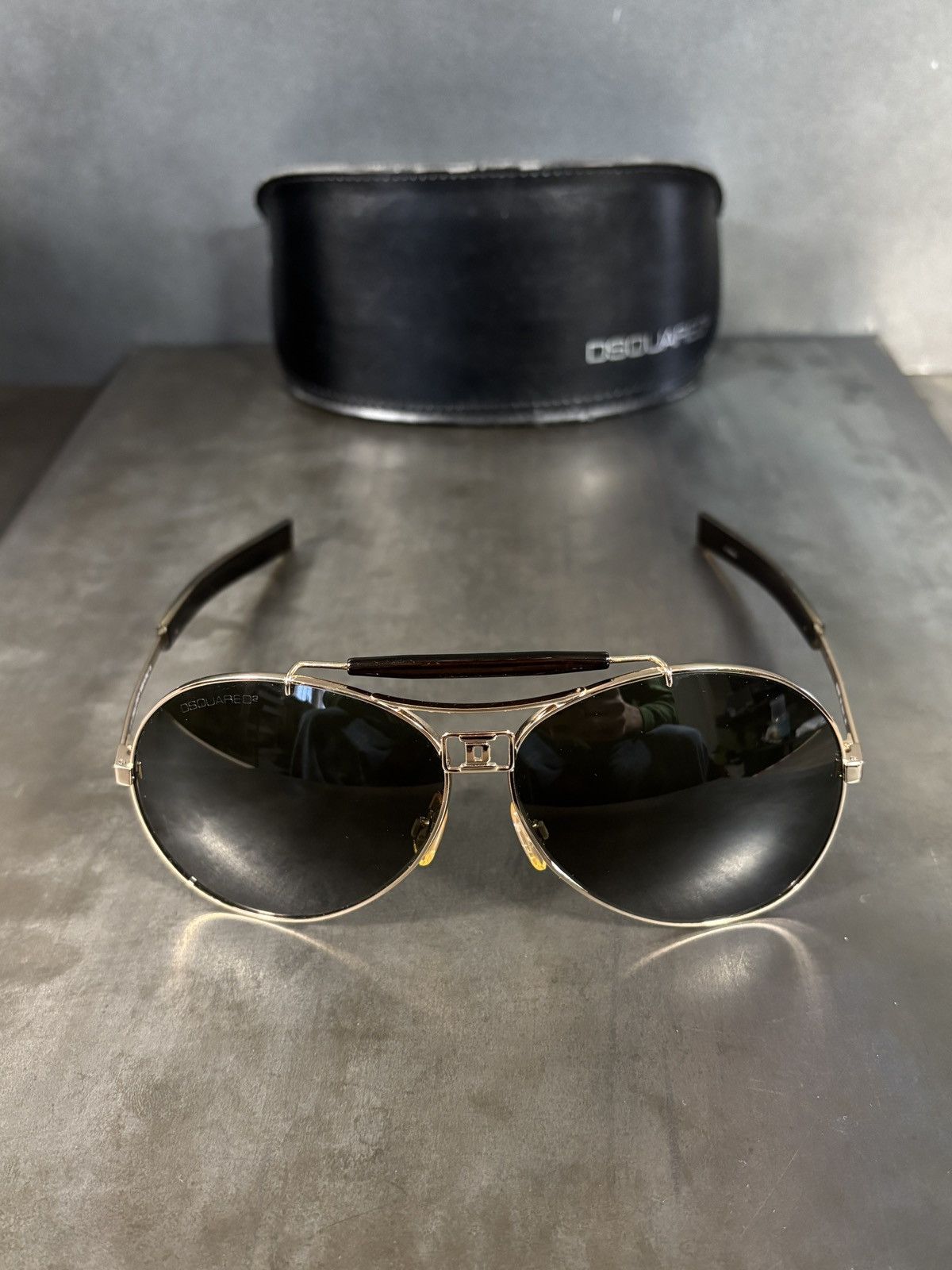 Dsquared2 2010 DSquared2 Sunglasses Metal Aviators DQ 0001 Italy Size ONE SIZE - 22 Thumbnail
