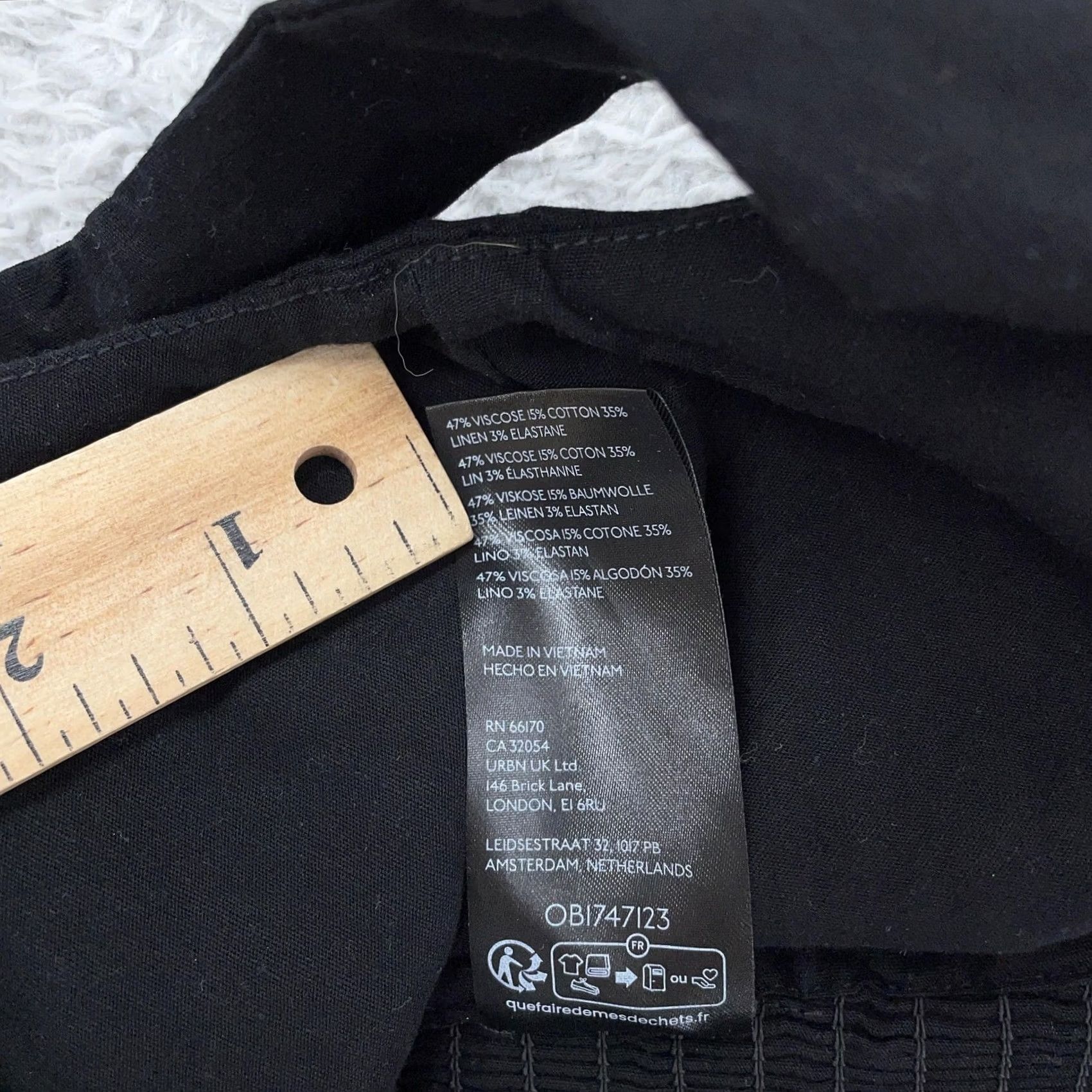 Vintage Maeve by Anthropologie Crop Top Womens Small Black Linen Blend Square Neck Tank Size S / US 4 / IT 40 - 6 Thumbnail