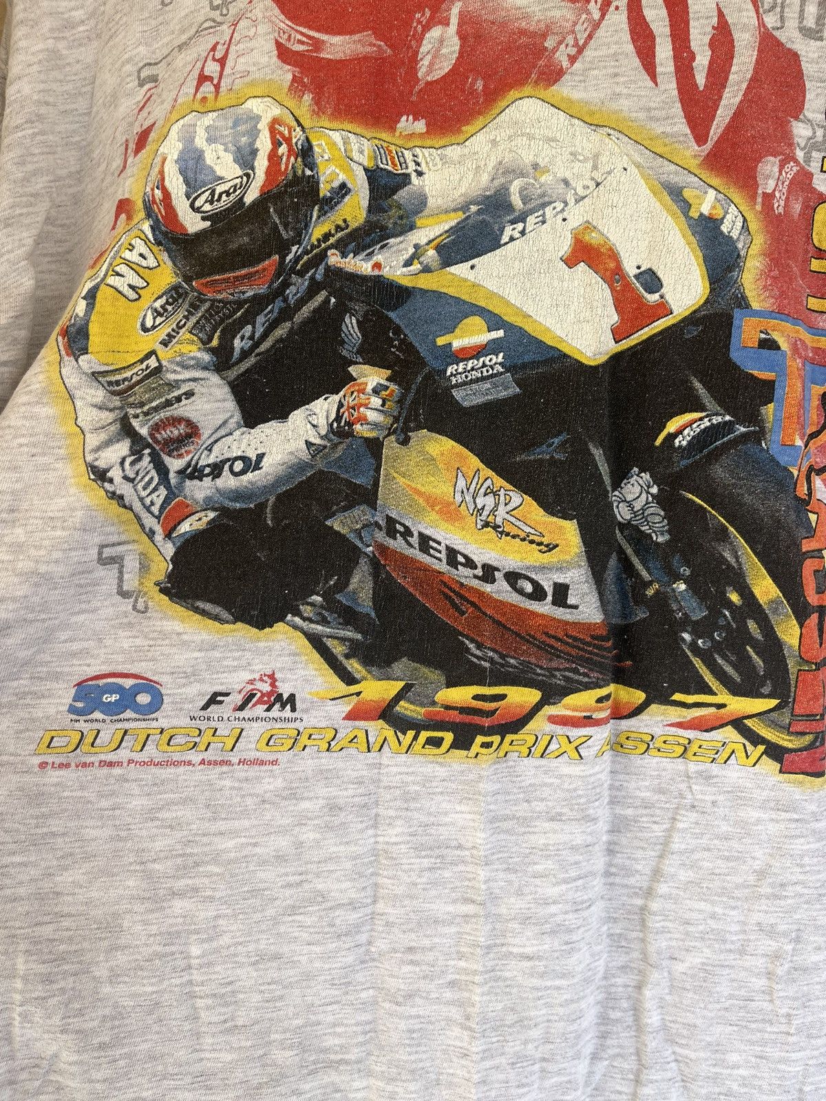 Vintage 1997 Moto TT Grand Prix Dutch World Championship Vintage tee Size US XL / EU 56 / 4 - 8 Thumbnail
