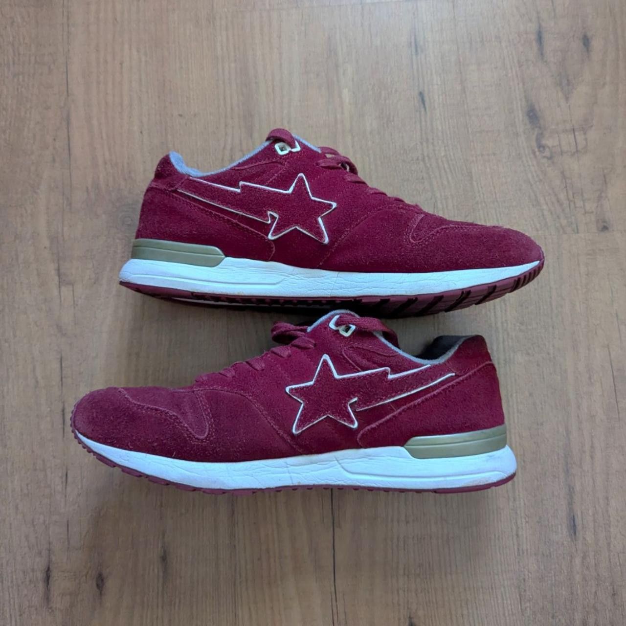 Bape Bape Sta Runners in Burgandy☀️ Size US 8 / EU 41 - 5 Thumbnail