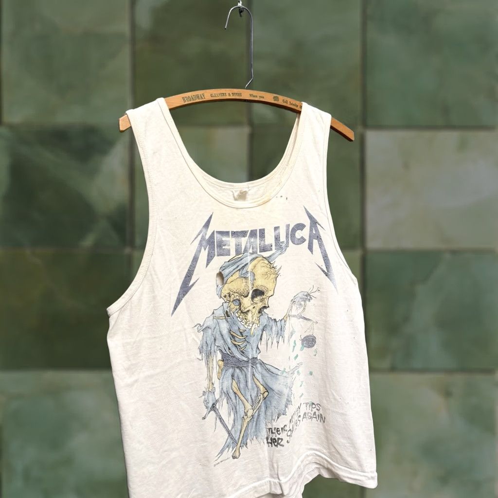 Metallica × Vintage Metallica Doris Pushed White Shirt | Grailed