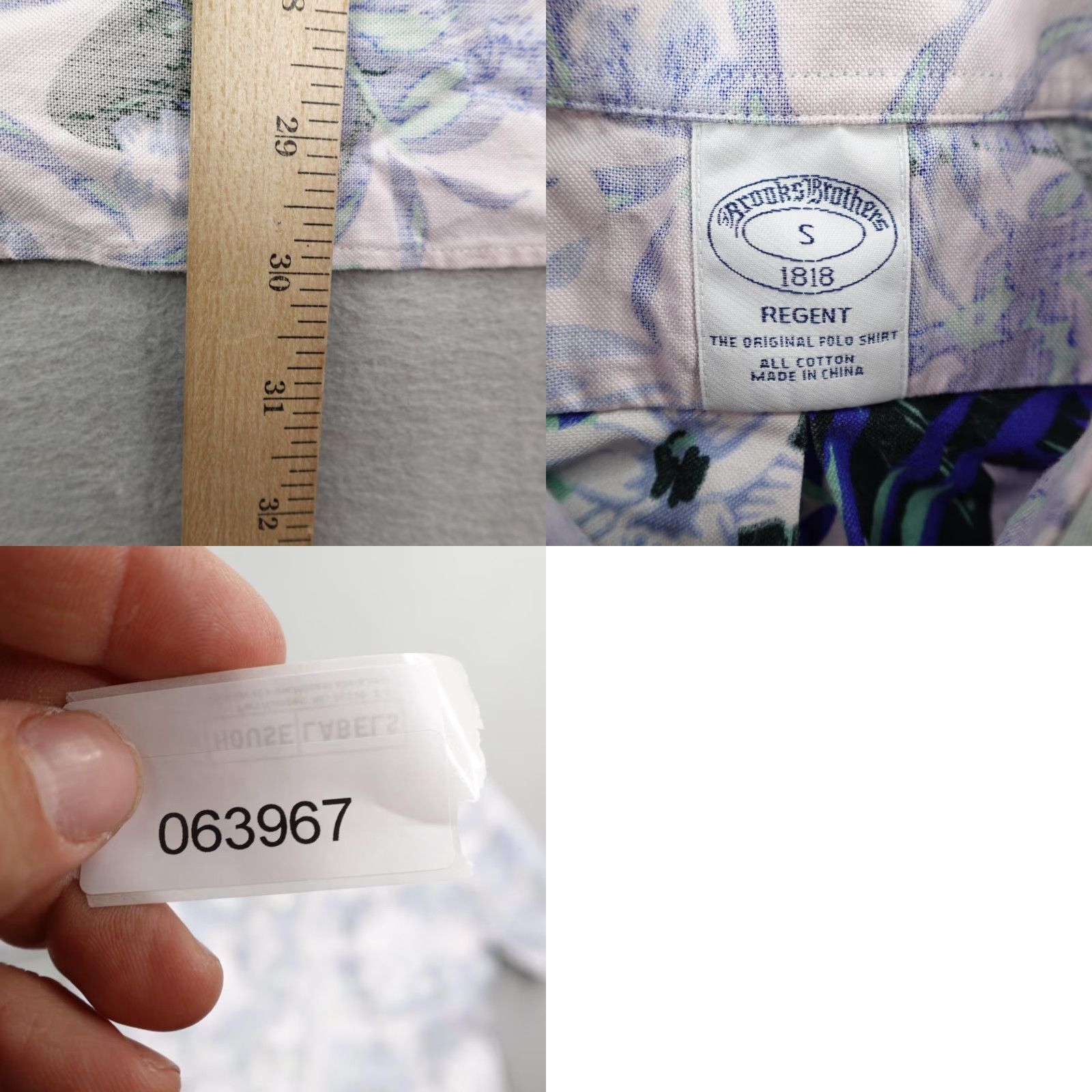 Brooks Brothers Brooks Brothers Shirt Men Small Pink Regent Floral Reverse Print Button Up Aloha Size US S / EU 44-46 / 1 - 8 Thumbnail