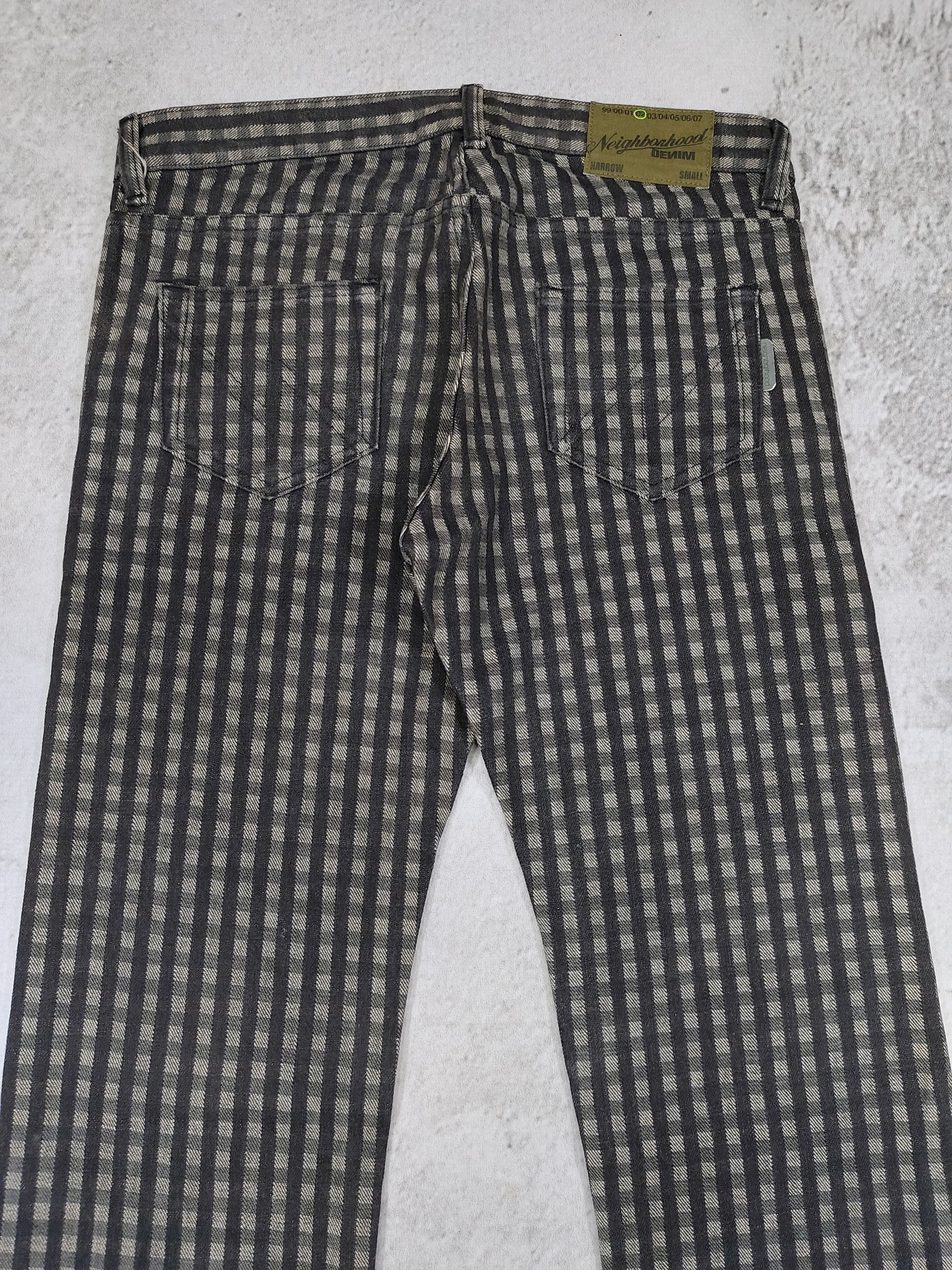 Neighborhood 2000s Neighborhood- Grunge Punk Rock Monochrome Plaid Jeans Size US 30 / EU 46 - 6 Thumbnail