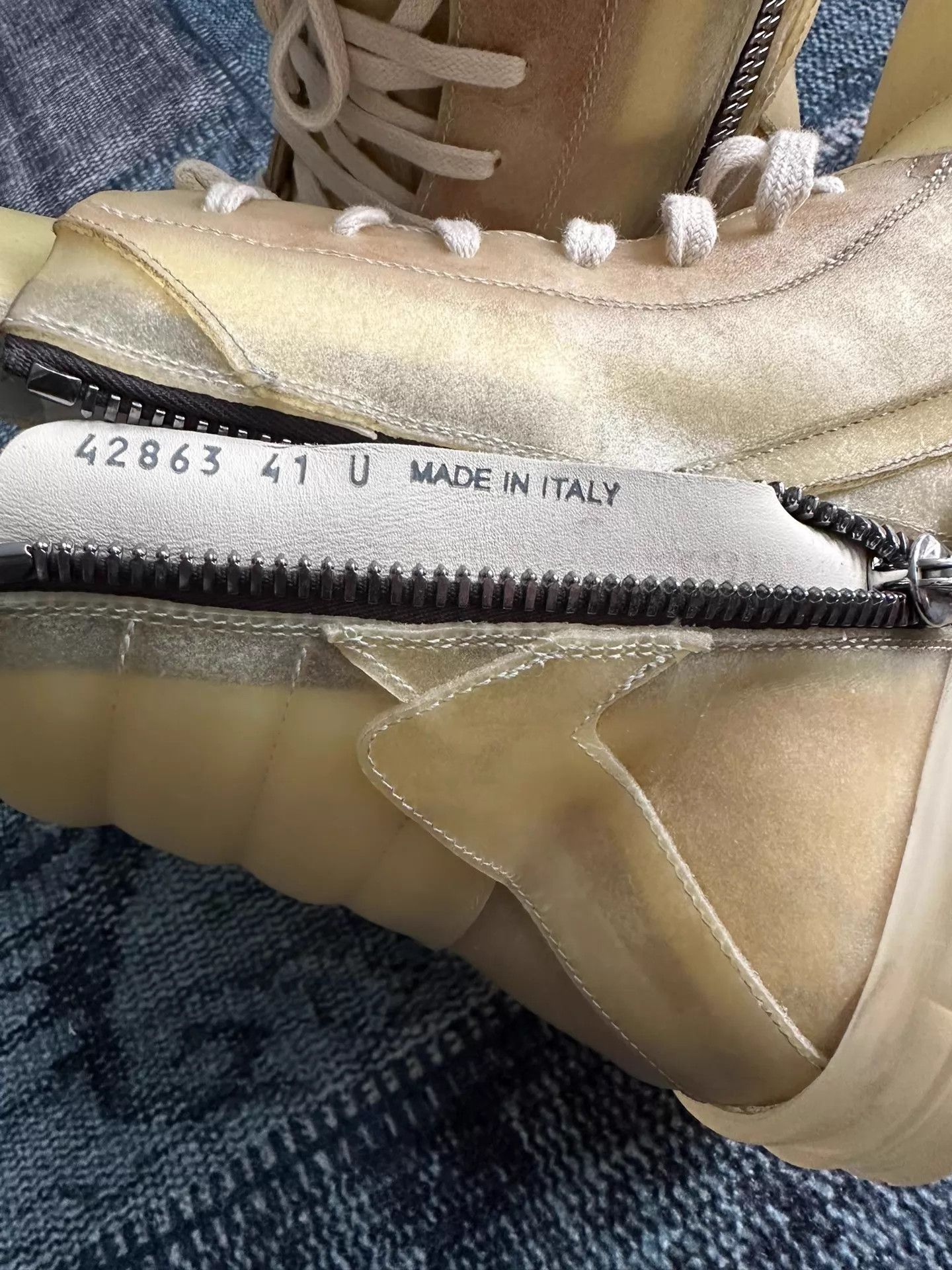 Rick Owens Rick Owens Mainline Ghost Triangle 41 Mint Box Size US 8 / EU 41 - 7 Thumbnail