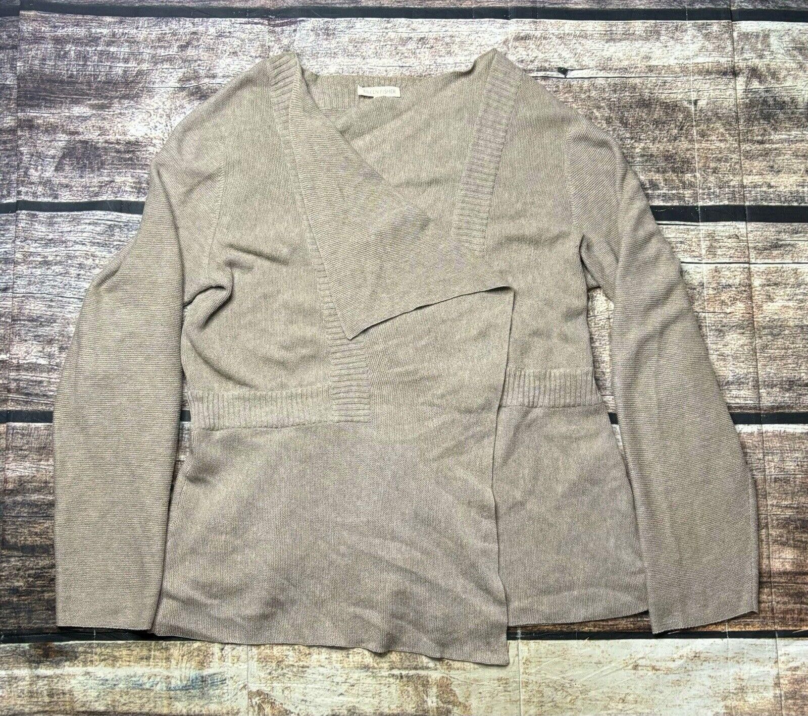 Eileen Fisher Eileen Fisher Cardigan Sweater Women's Medium Open Shawl Size M / US 6-8 / IT 42-44 - 1 Thumbnail