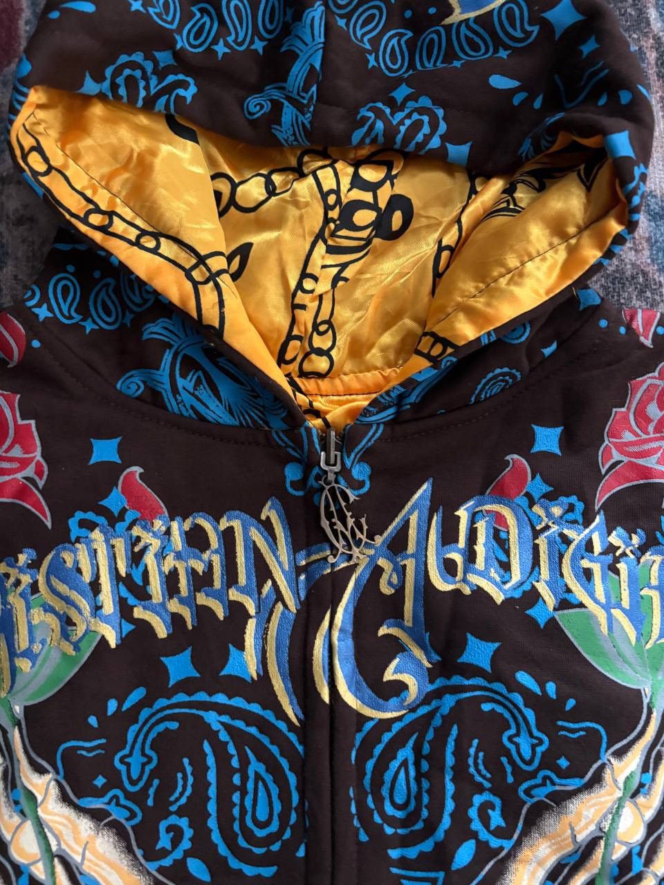Christian Audigier Vintage y2k Christian Audigier hoodie size XL Size US XL / EU 56 / 4 - 4 Thumbnail