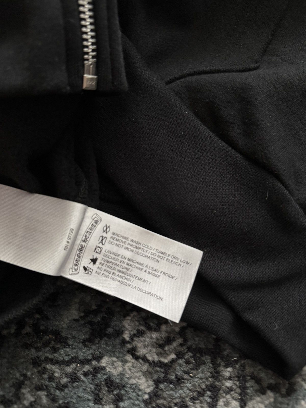 Chrome Hearts Chrome Hearts Vertical Logo Hoodie Black Size US XS / EU 42 / 0 - 7 Thumbnail